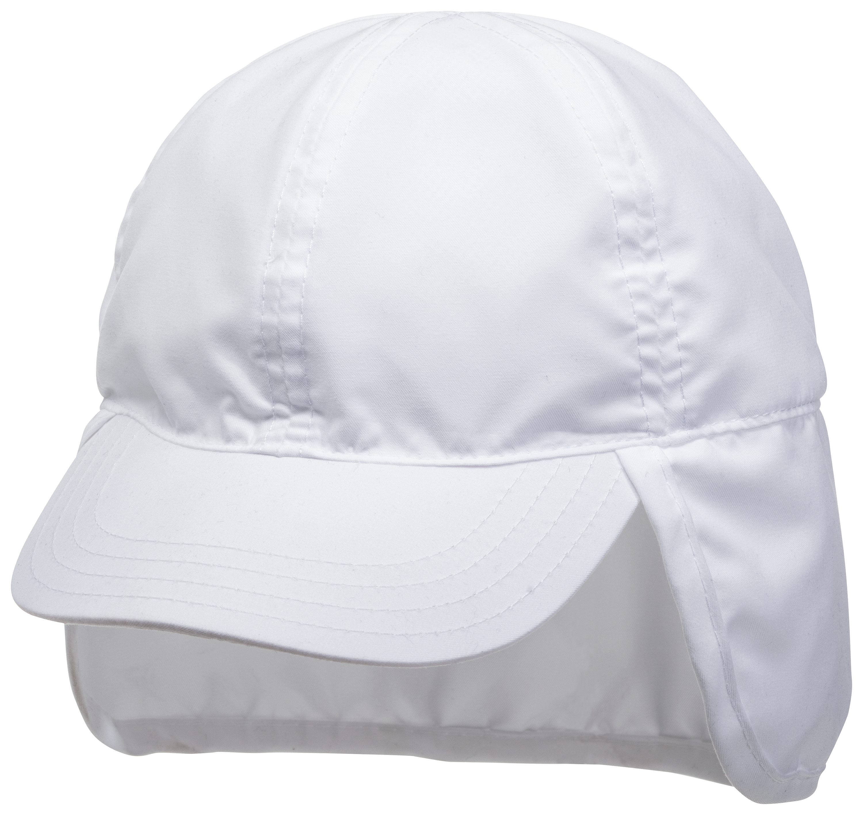 Dorfman Pacific Microfiber Flap Cap for Babies - White