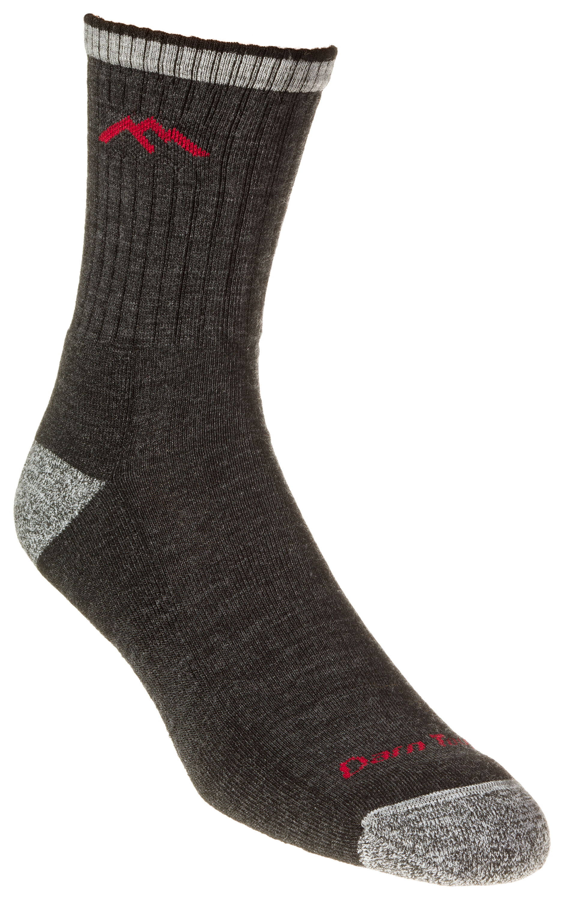 Image of Darn Tough Hiker Merino Wool Micro Crew Cushion Hiking Socks for Men - Black - XL