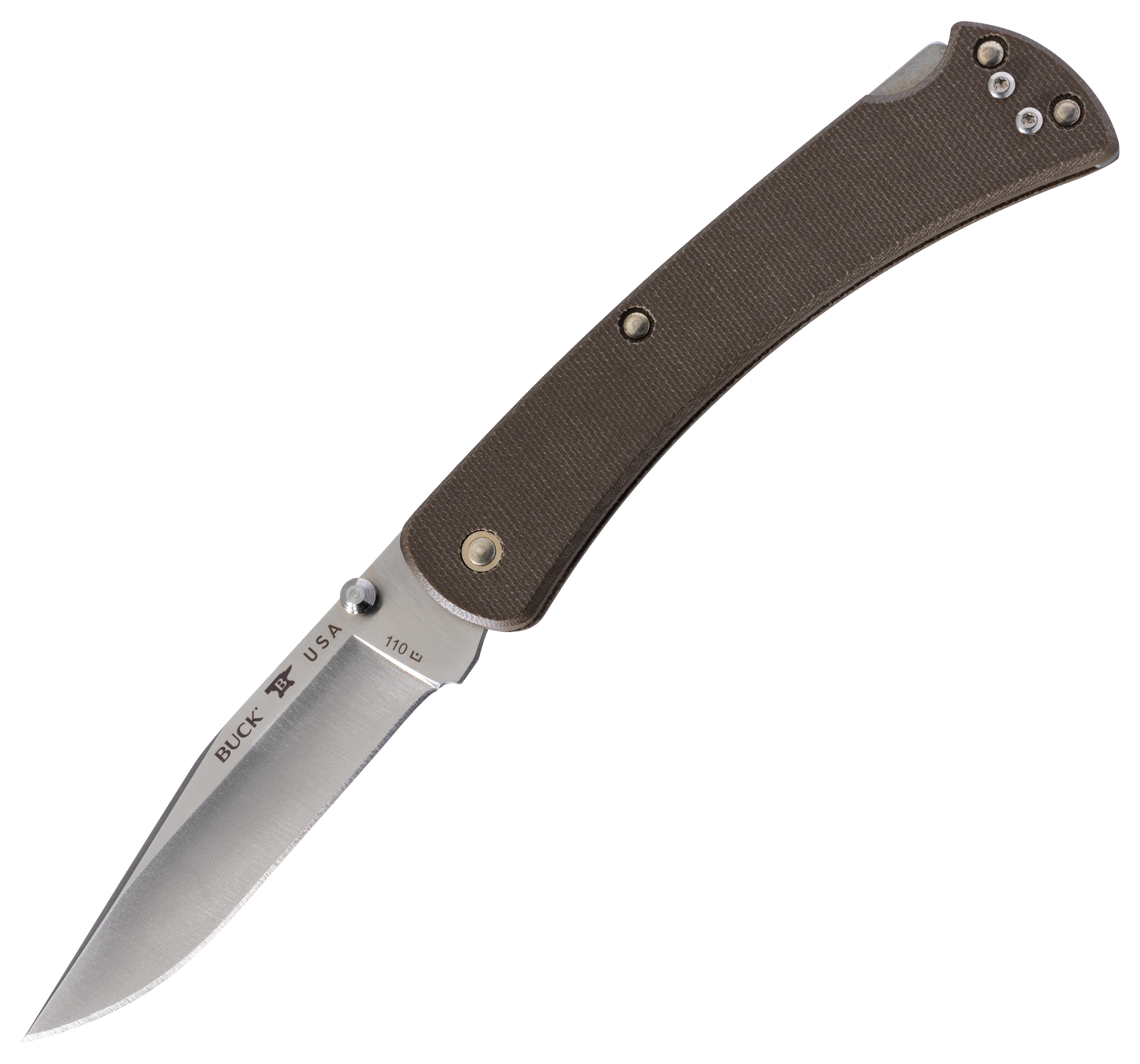 Buck 110 Slim Pro Folding Knife - OD Green - Buck