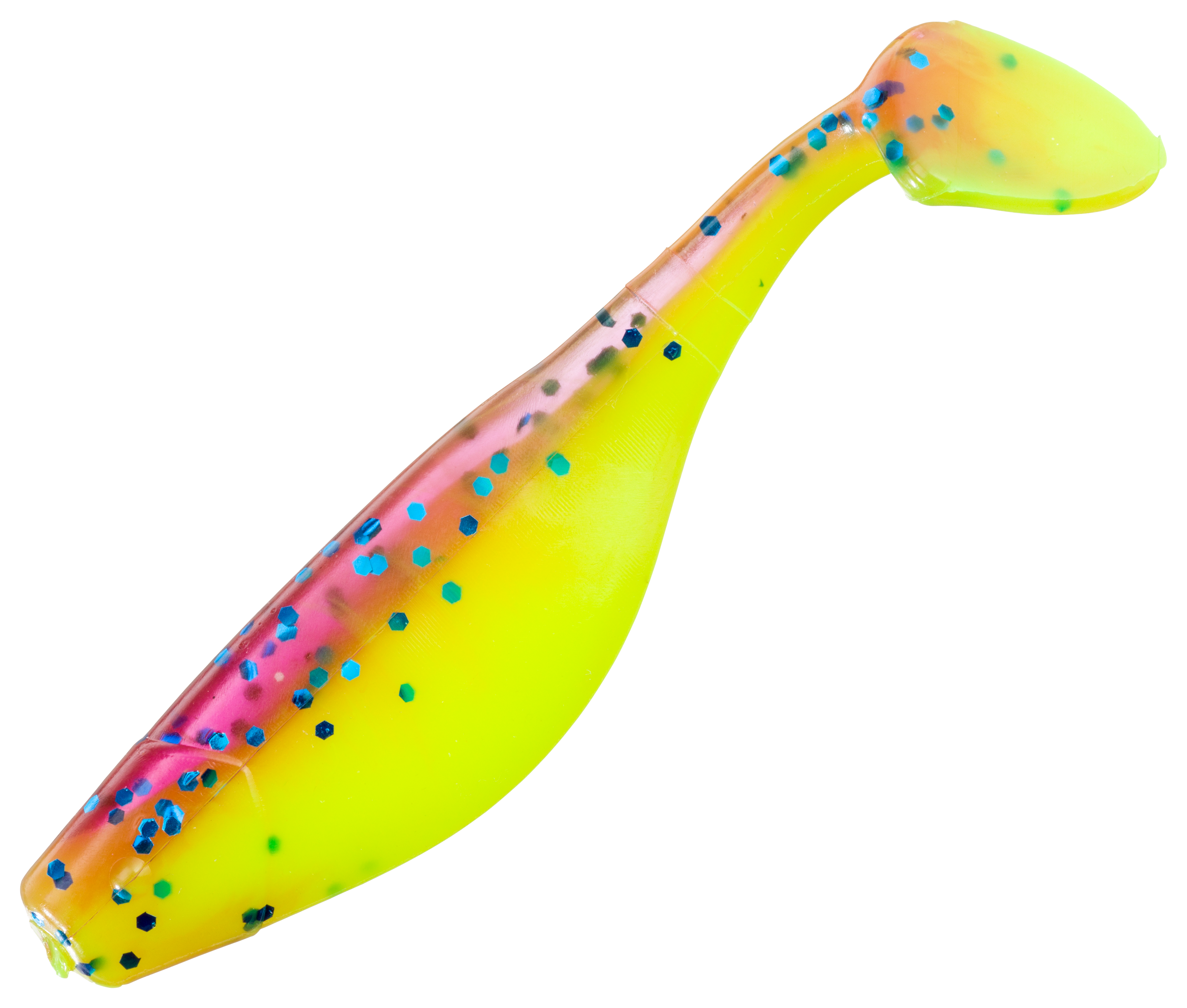 Bass Pro Shops Bass Pro Shops Action Tail Shad - Electric Purple/Chartreuse Bly - 4' - $5.29 at Cabela's Program