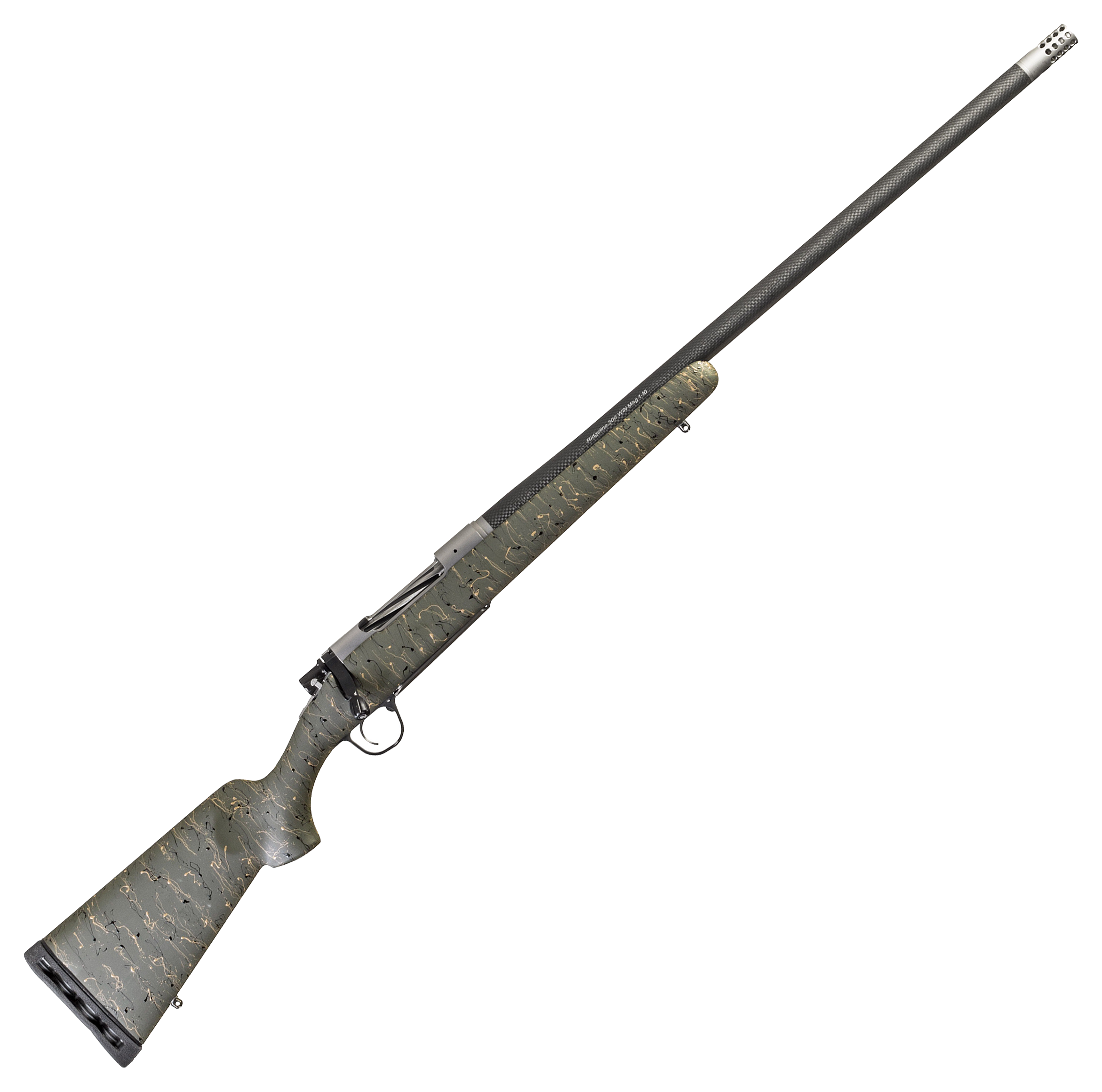 Christensen Arms Ridgeline BoltAction Rifle  65 PRC  24  Right  Stainless Steel  GreenBlackTan  4  1