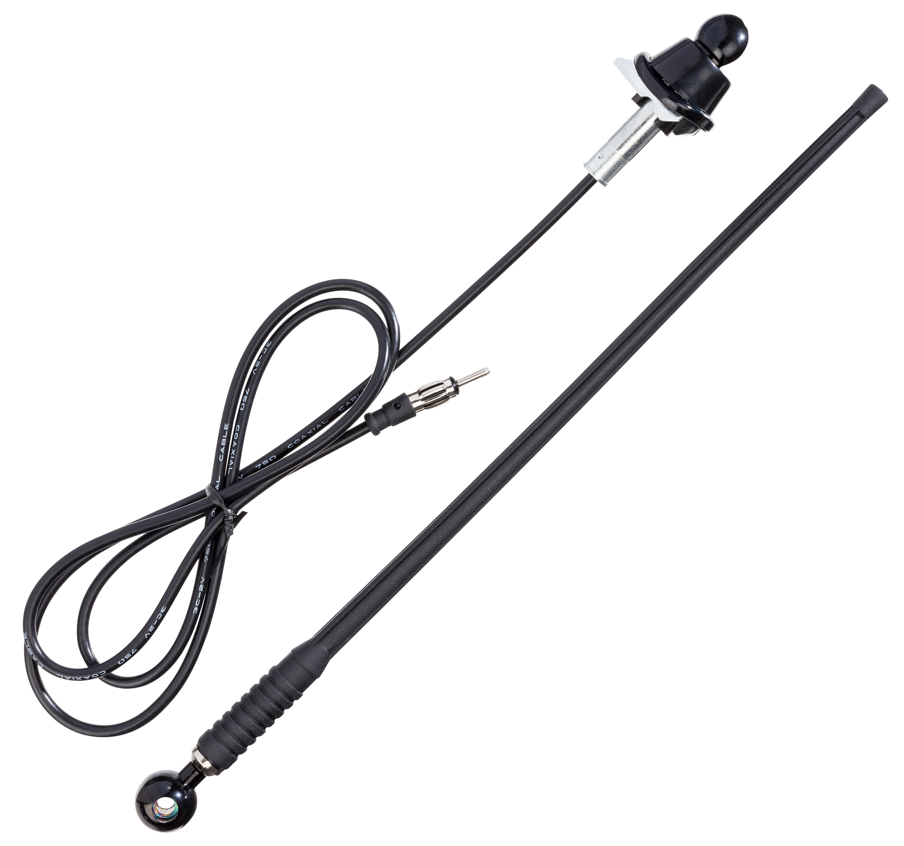 Dual MANT16 Marine AM/FM Mast Antenna - Black