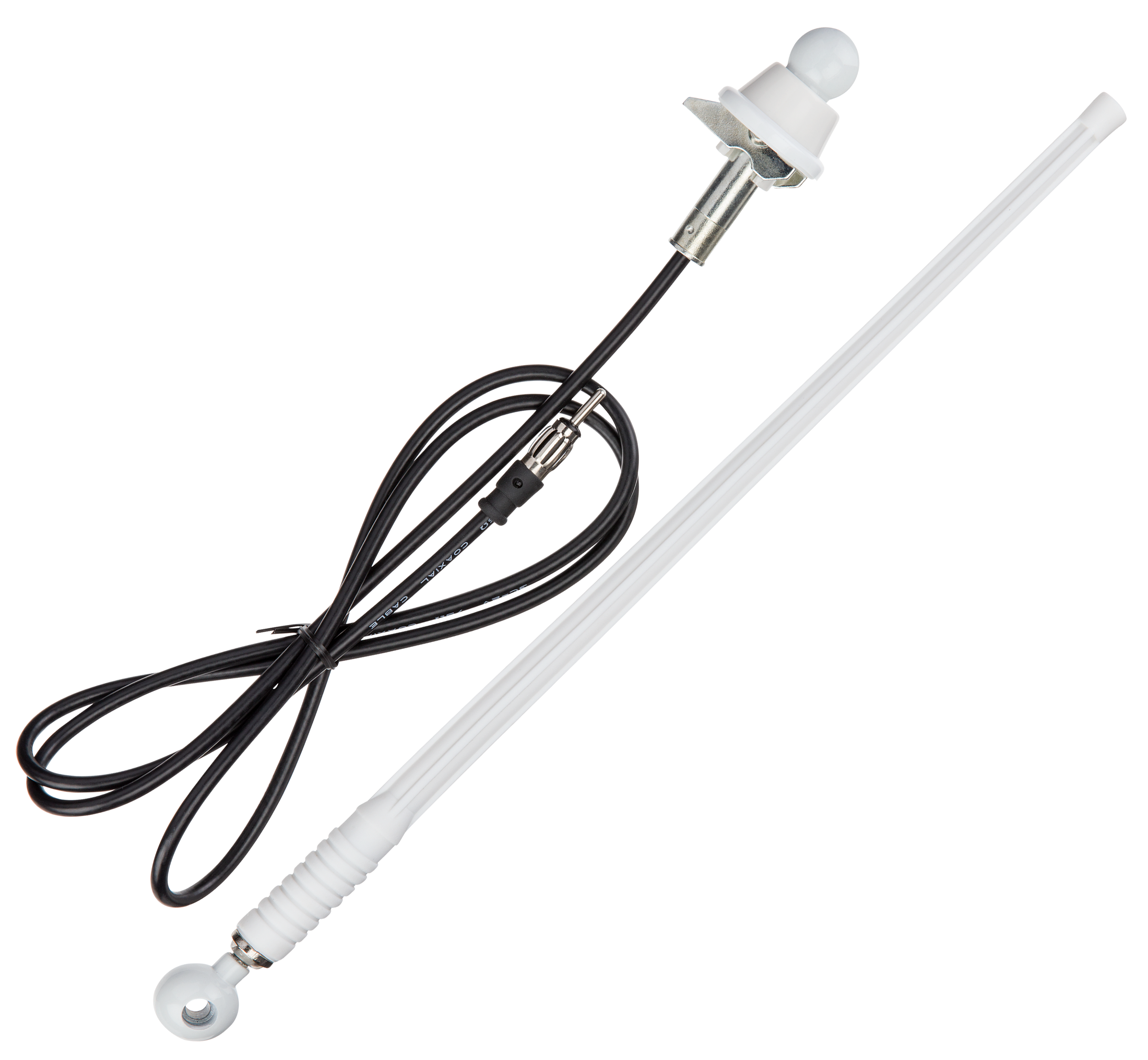 Dual MANT16 Marine AM/FM Mast Antenna - White