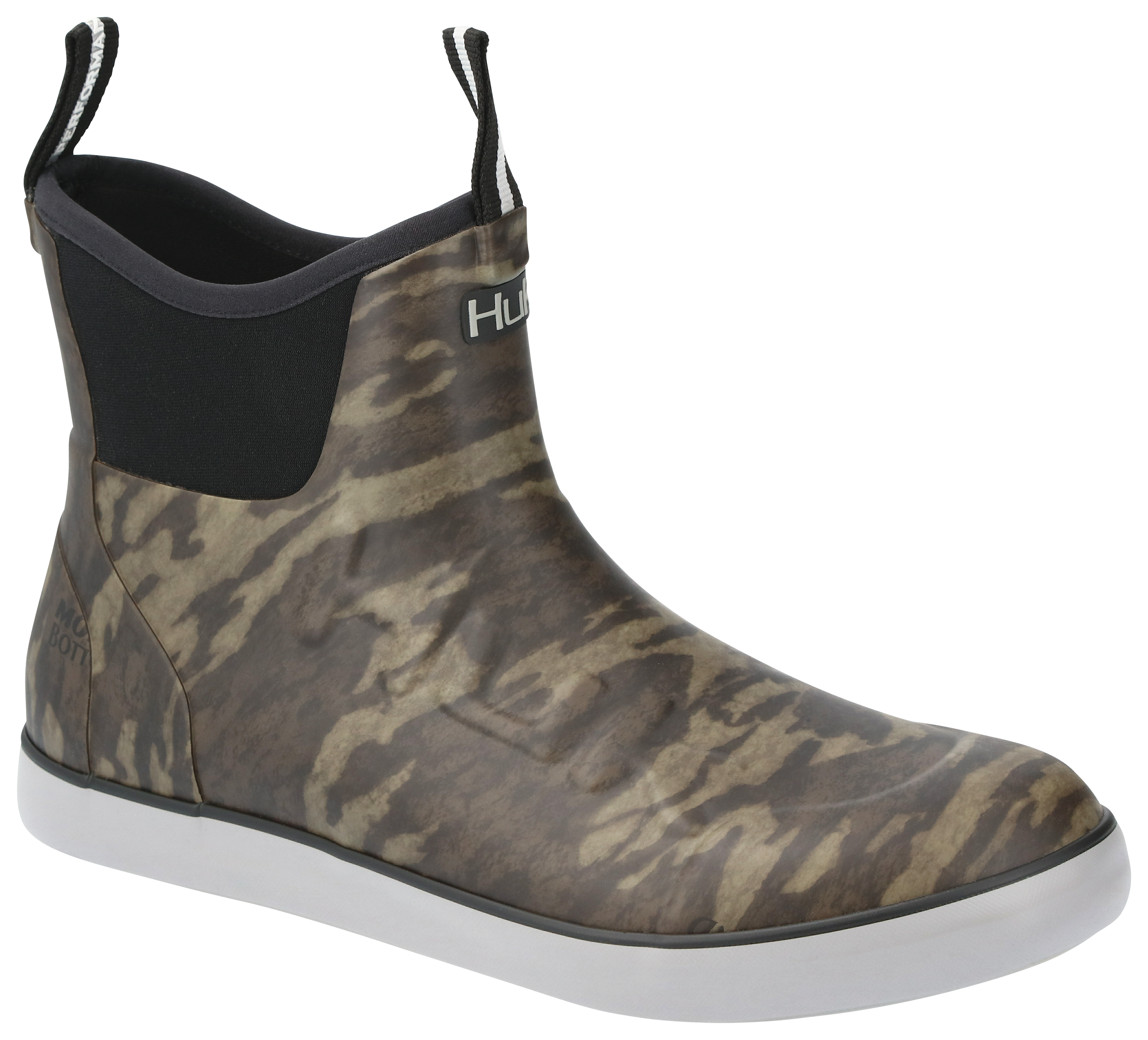 Huk Rogue Wave Deck Boots for Men - Mossy Oak Bottomland - 8M