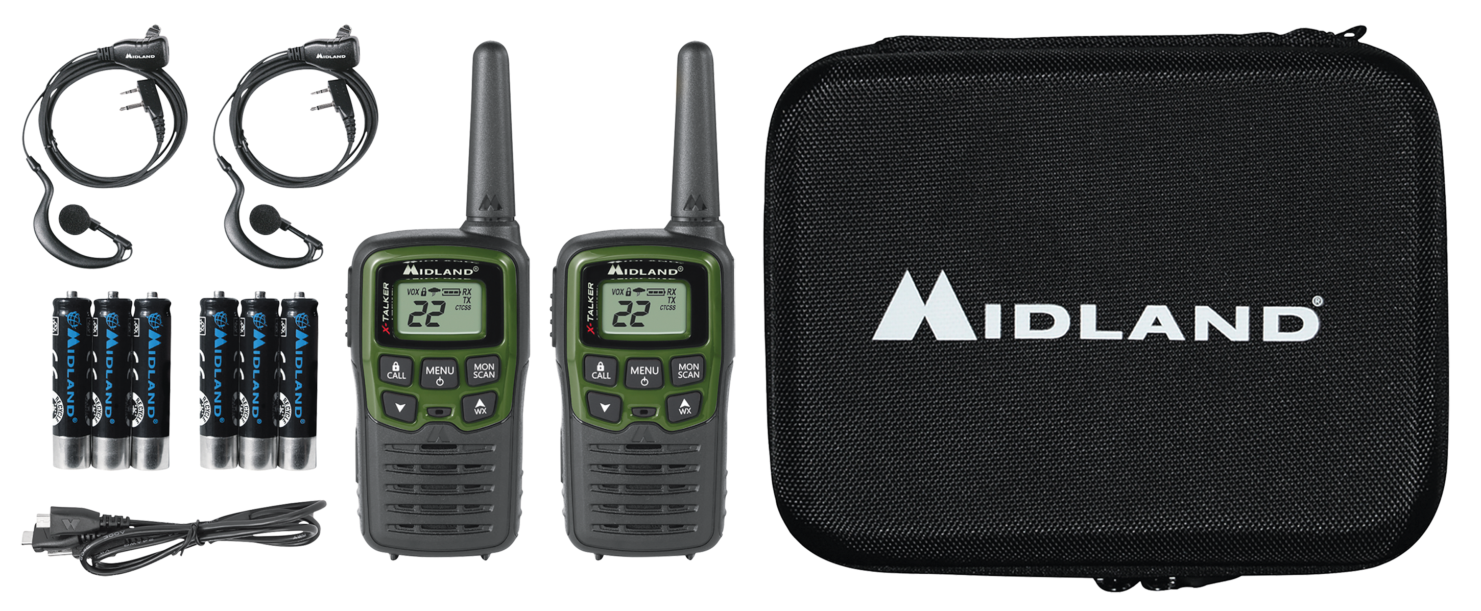 Midland X-Talker EX36VP Guide Pack 2-Way Radio 2-Pack Kit