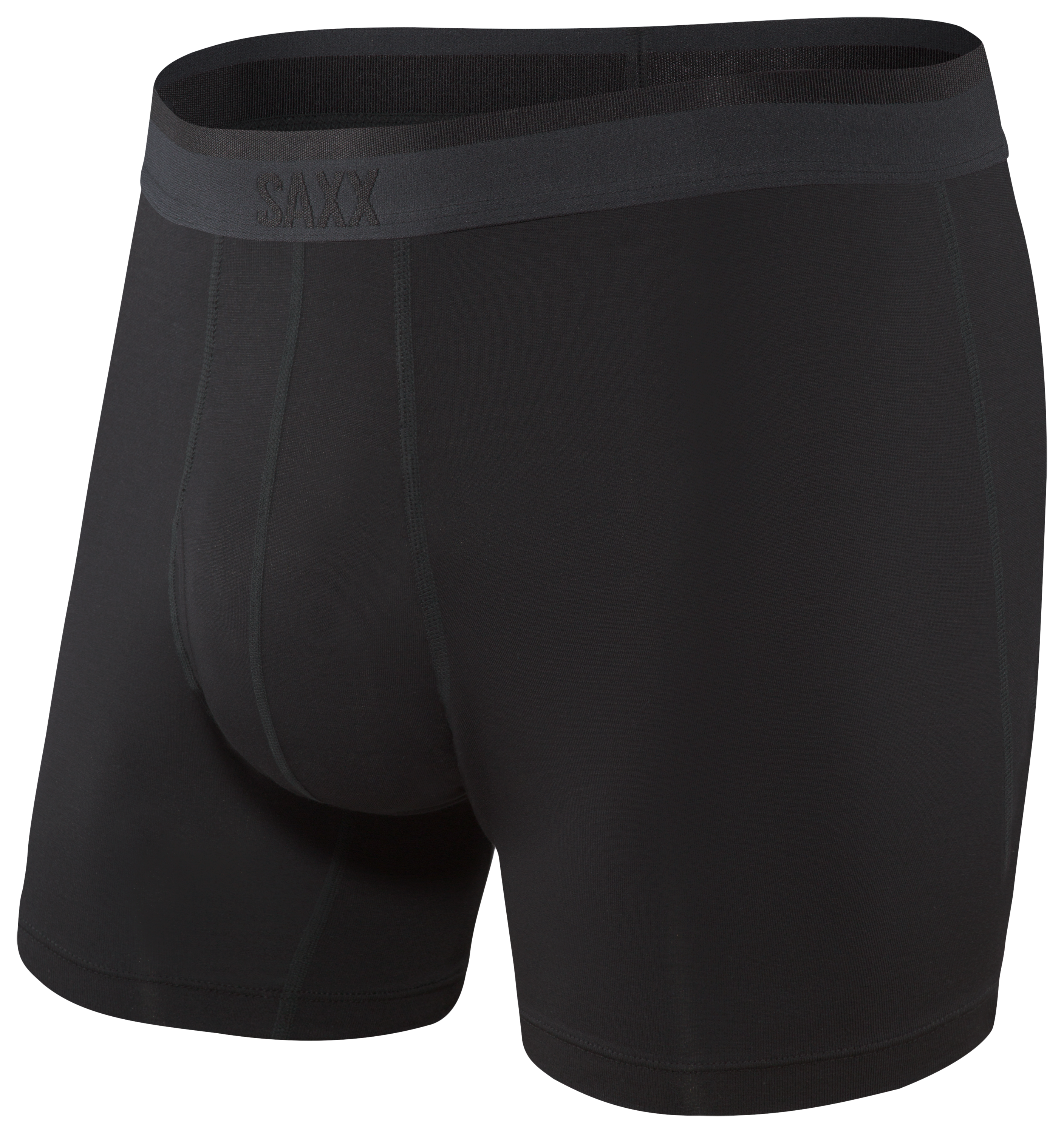 SAXX Platinum Boxer Briefs for Men - Blackout - S