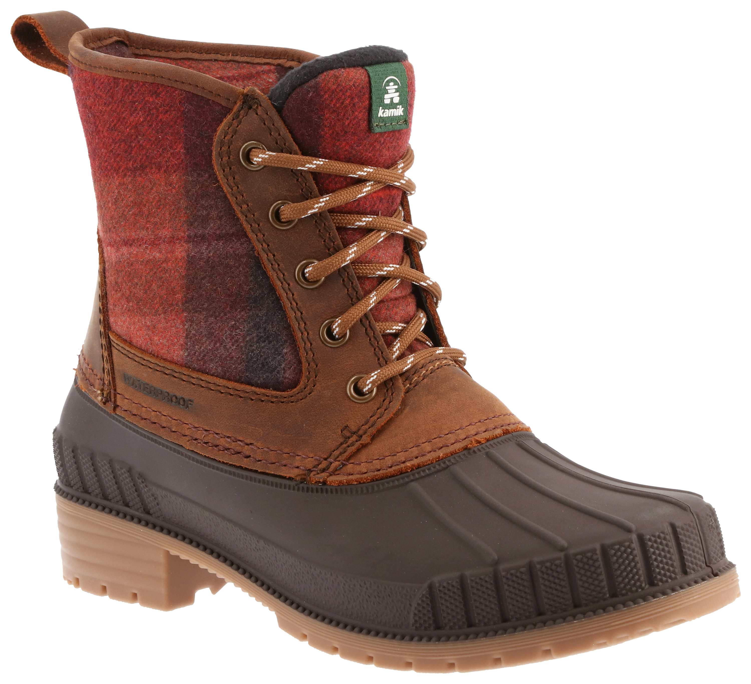 Image of Kamik Sienna Mid Insulated Waterproof Pac Boots for Ladies - Dark Brown - 6M