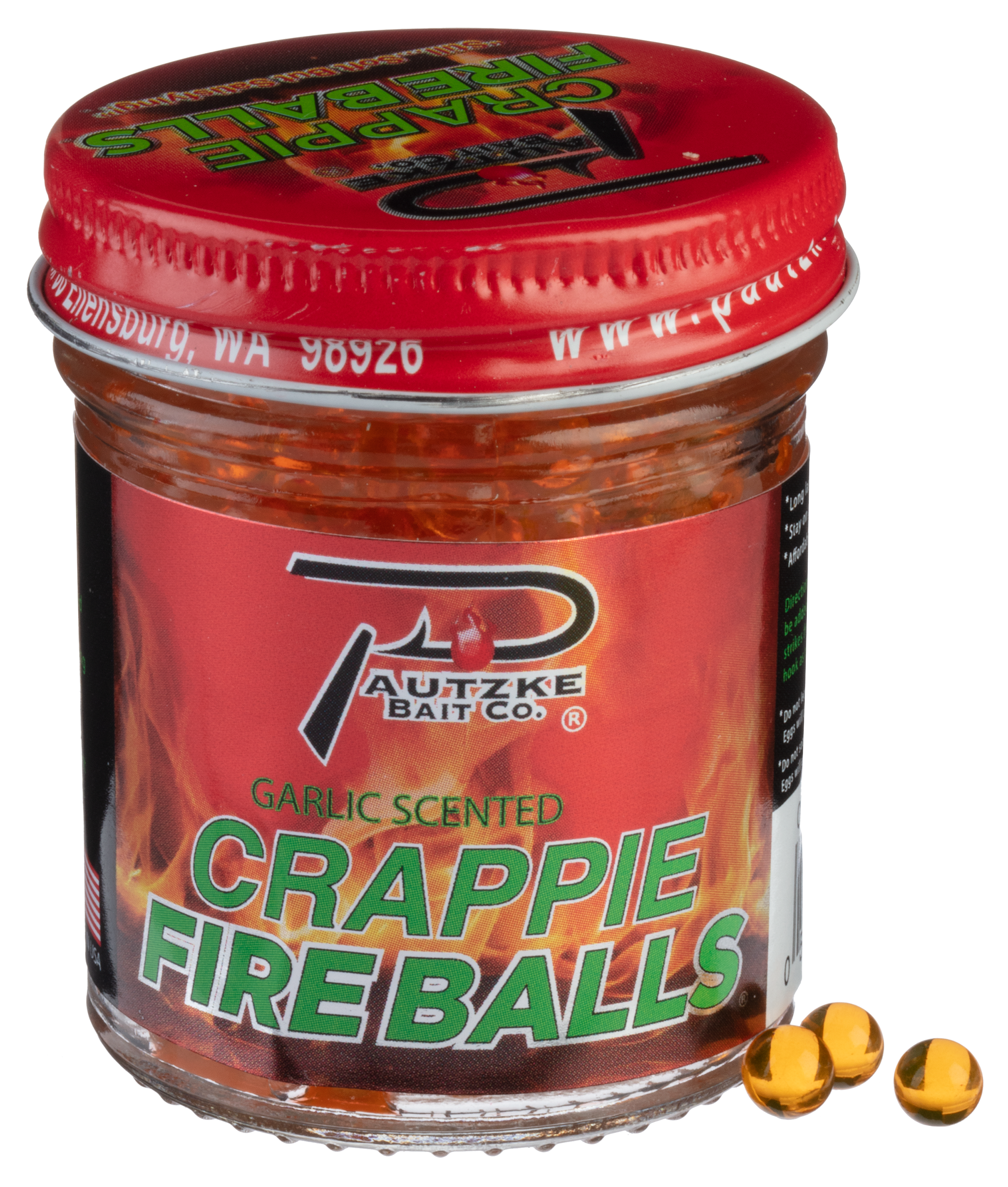 Pautzke Crappie Fire Balls - Orange