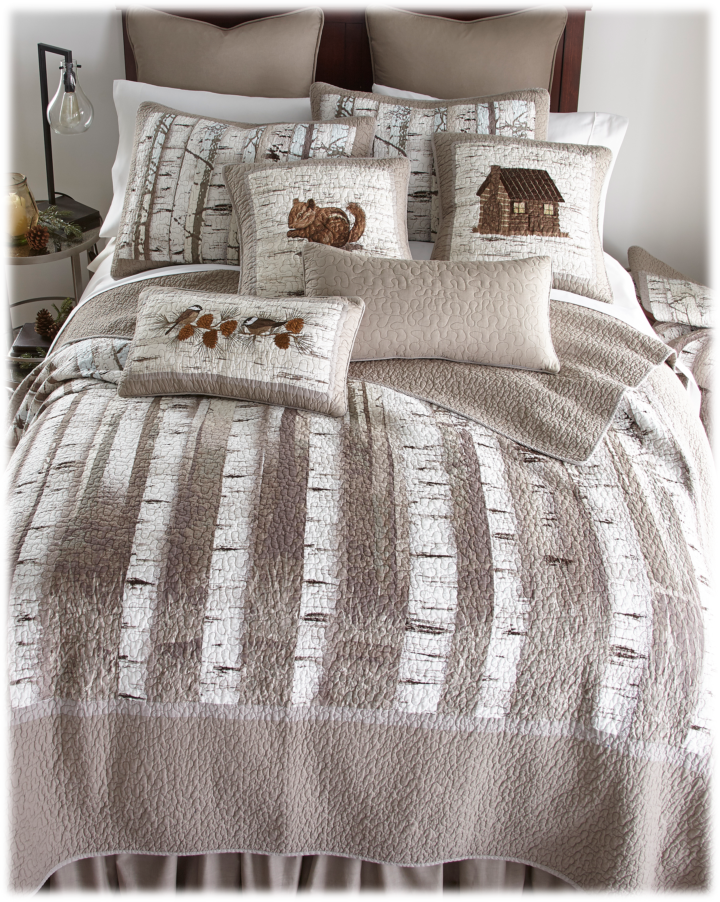 Donna Sharp Birch Forest Quilted Bedding Collection Quilt Set - King