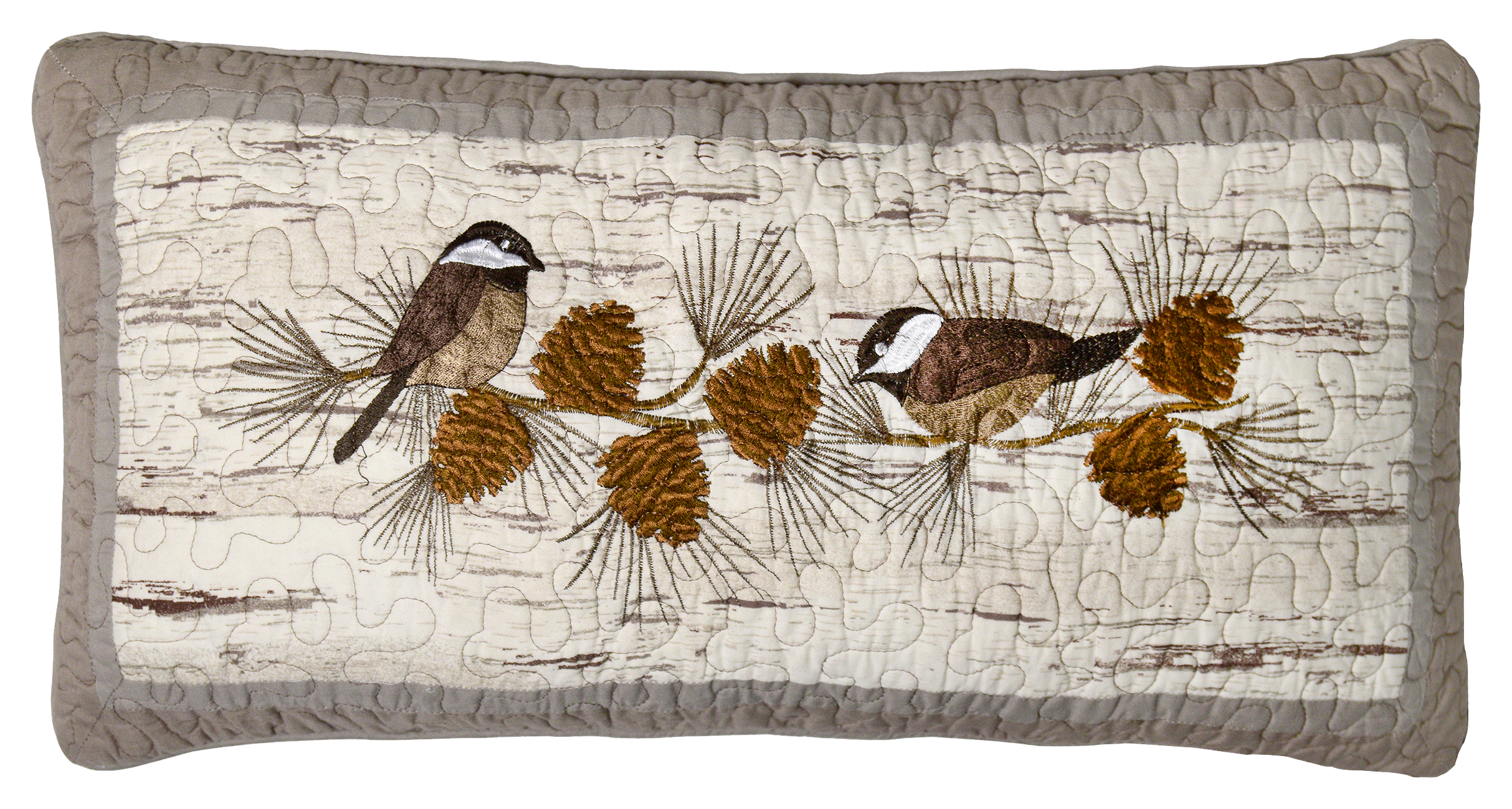 Donna Sharp Birch Forest Quilted Bedding Collection Chickadee Pillow