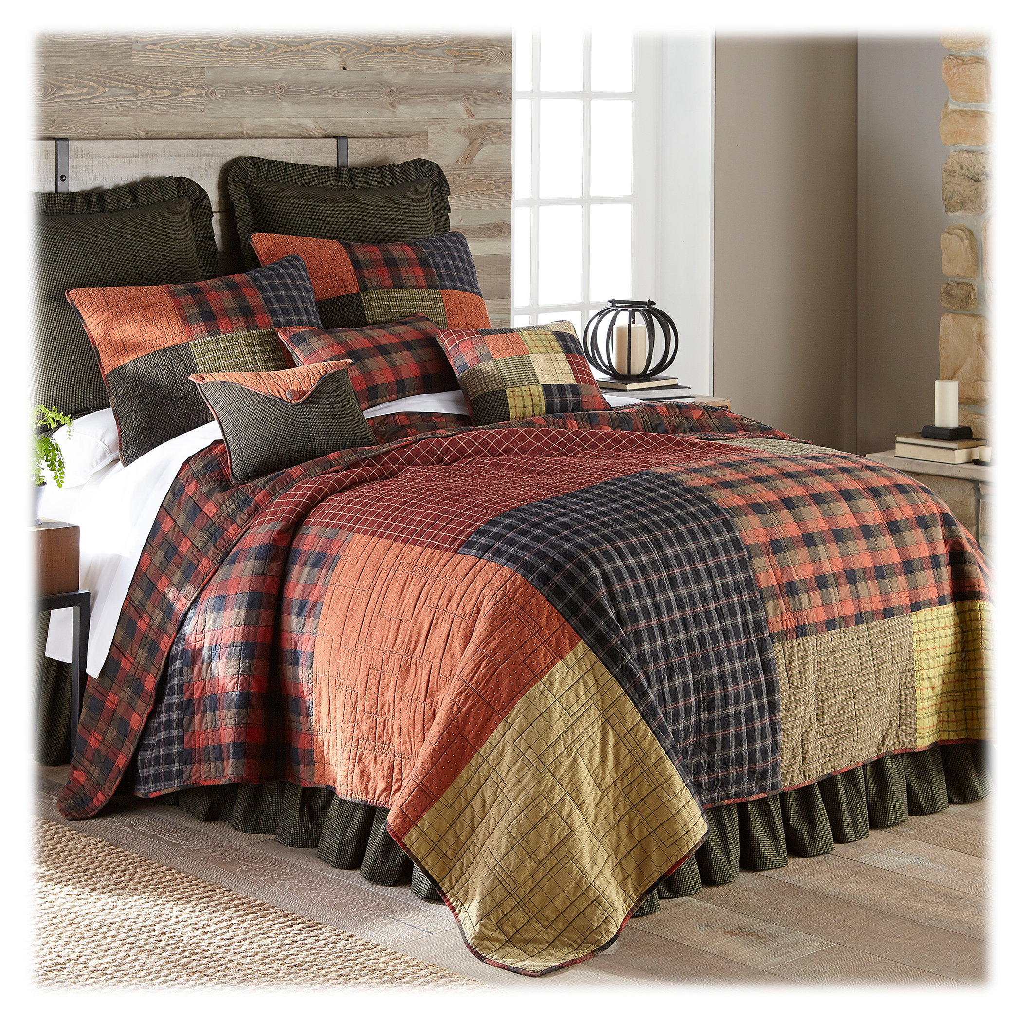 Donna Sharp Woodland Square Quilted Bedding Collection Quilt - Twin