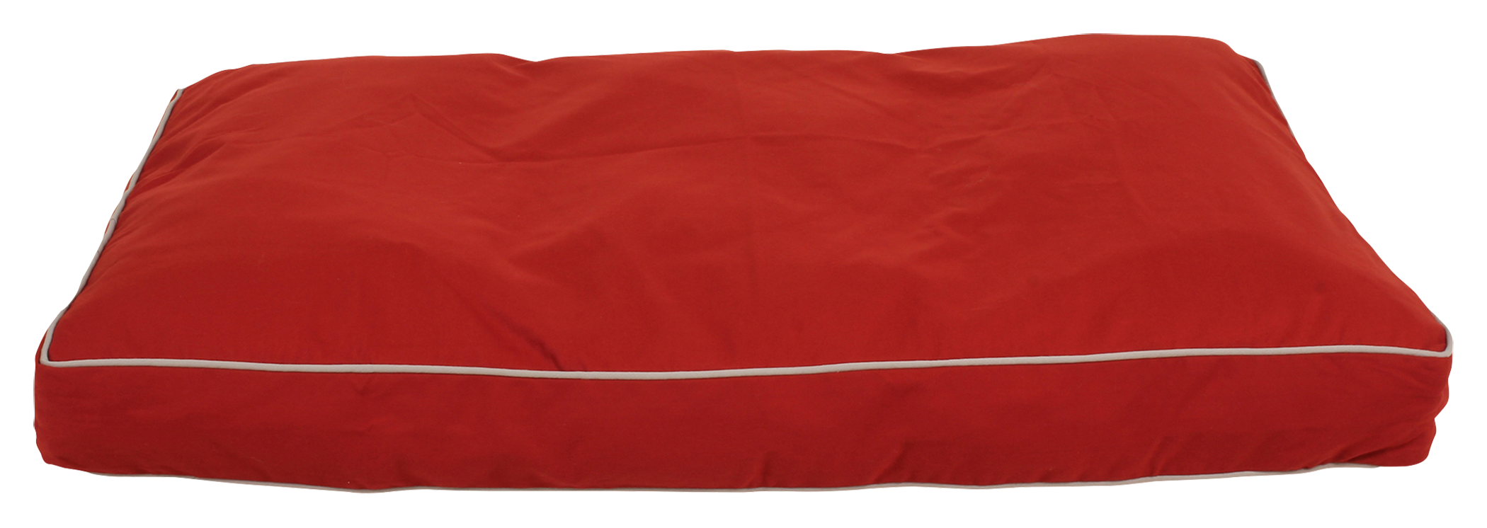 Carolina Pet Classic Canvas Jamison Rectangular Dog Bed - Barn Red W/Khaki