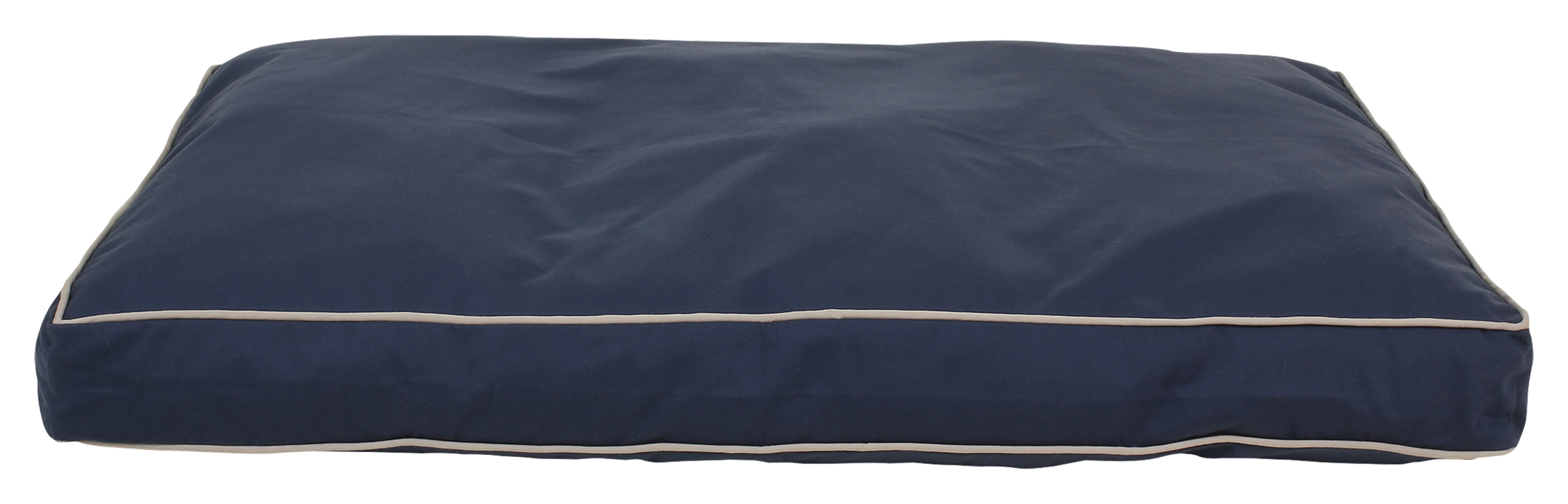 Carolina Pet Classic Canvas Jamison Rectangular Dog Bed - Blue W/Khaki Cor