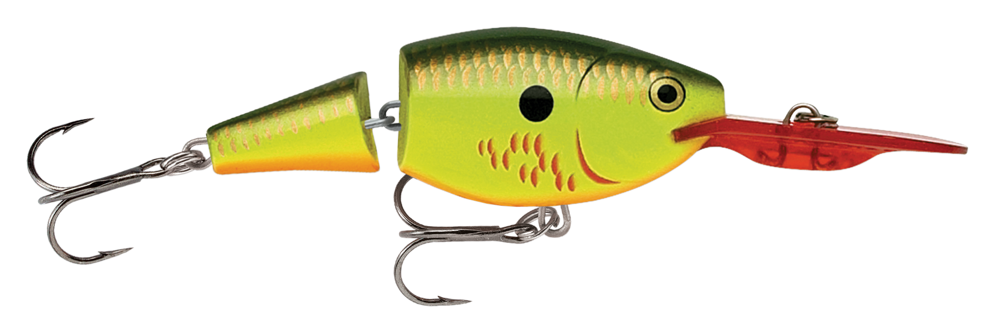 Image of Rapala Jointed Shad Rap - JSR04 - 1-1/2' - Bleeding Hot Olive