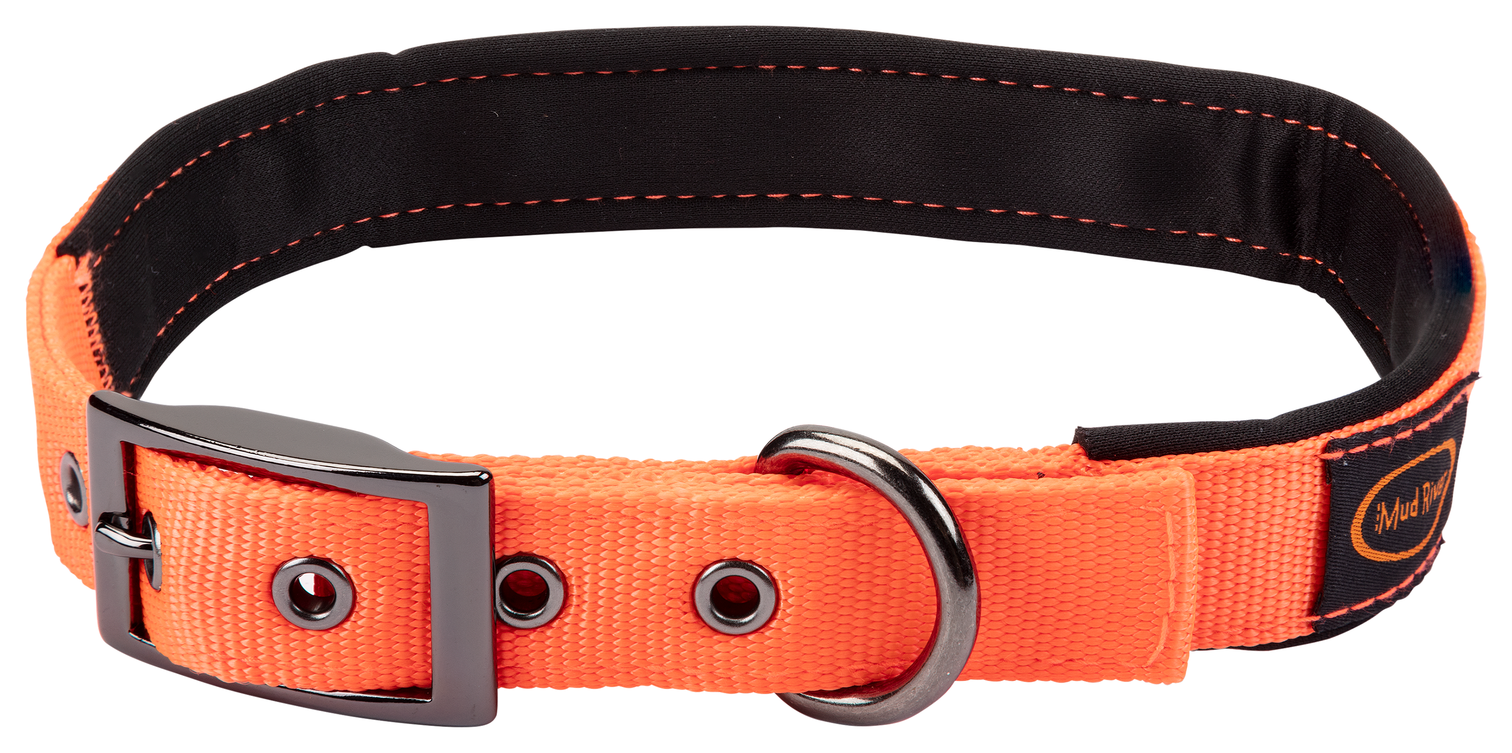 Mud River Swagger Dog Collar - Blaze Orange - 19-23