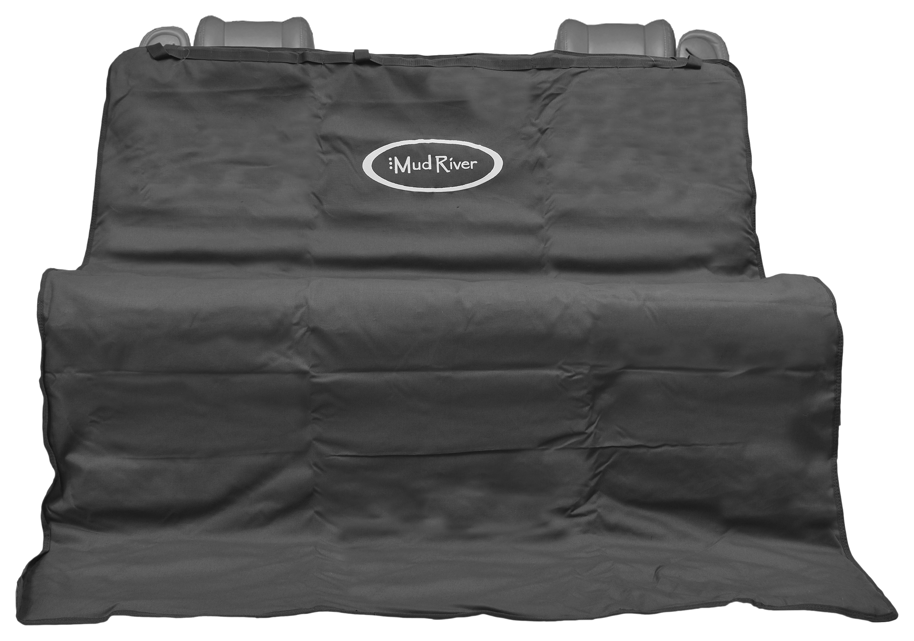 Mud River Two Barrel Double Seat Cover - Black/Gray - 68″ x 56″ - Mud River