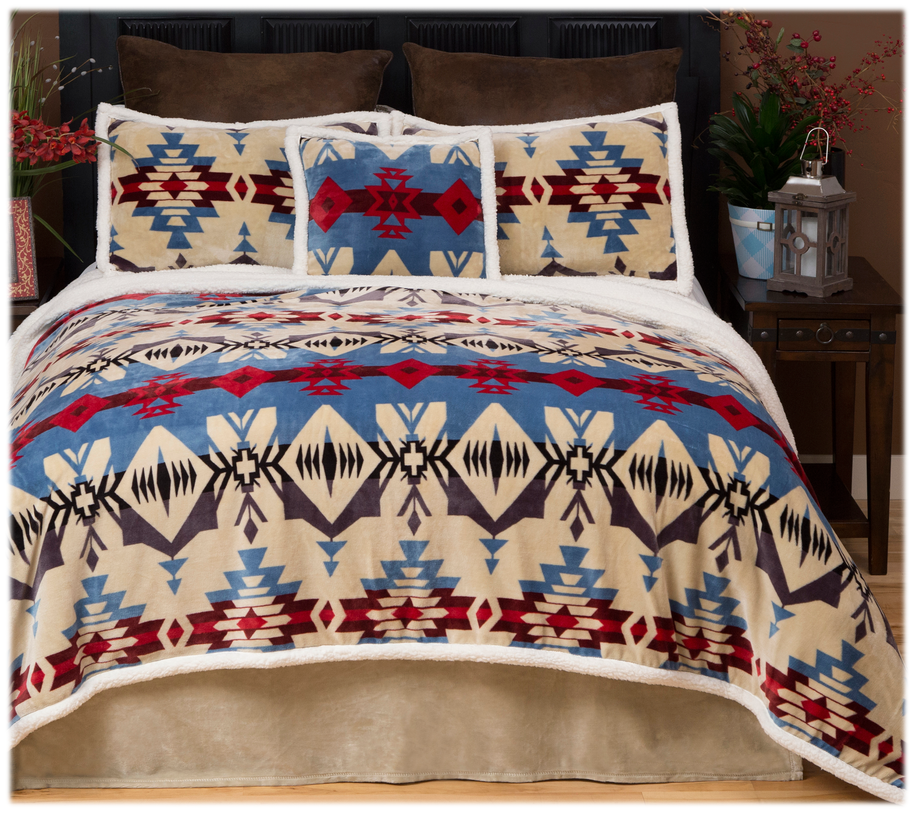 Carstens Blue River Southwest Collection Comforter Set - King