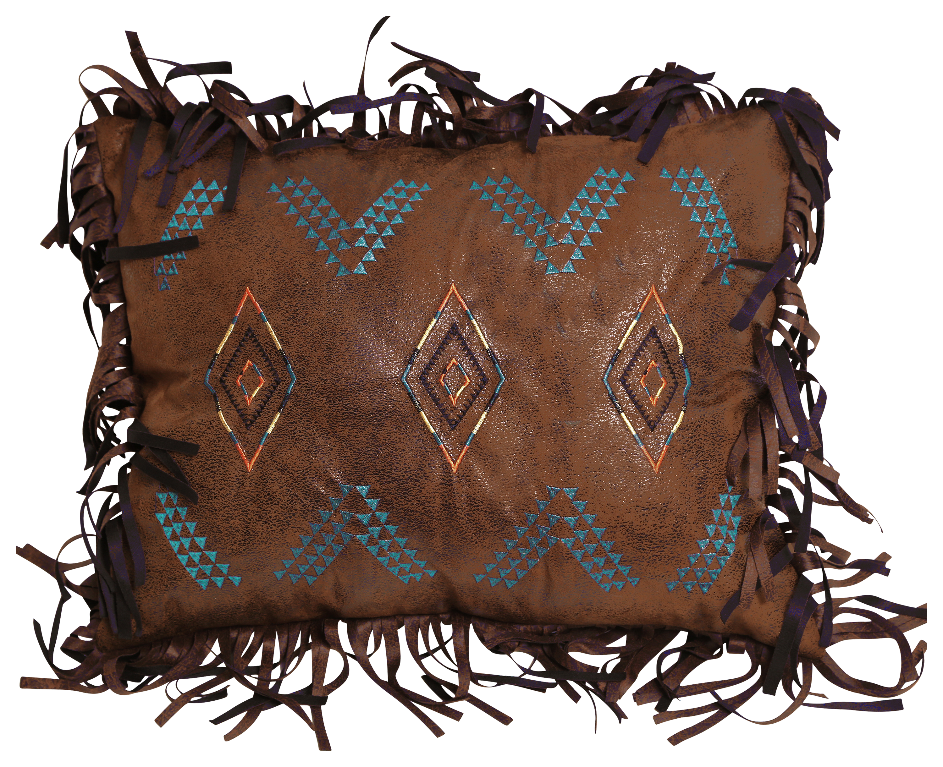 Carstens Embroidered Diamond Throw Pillow