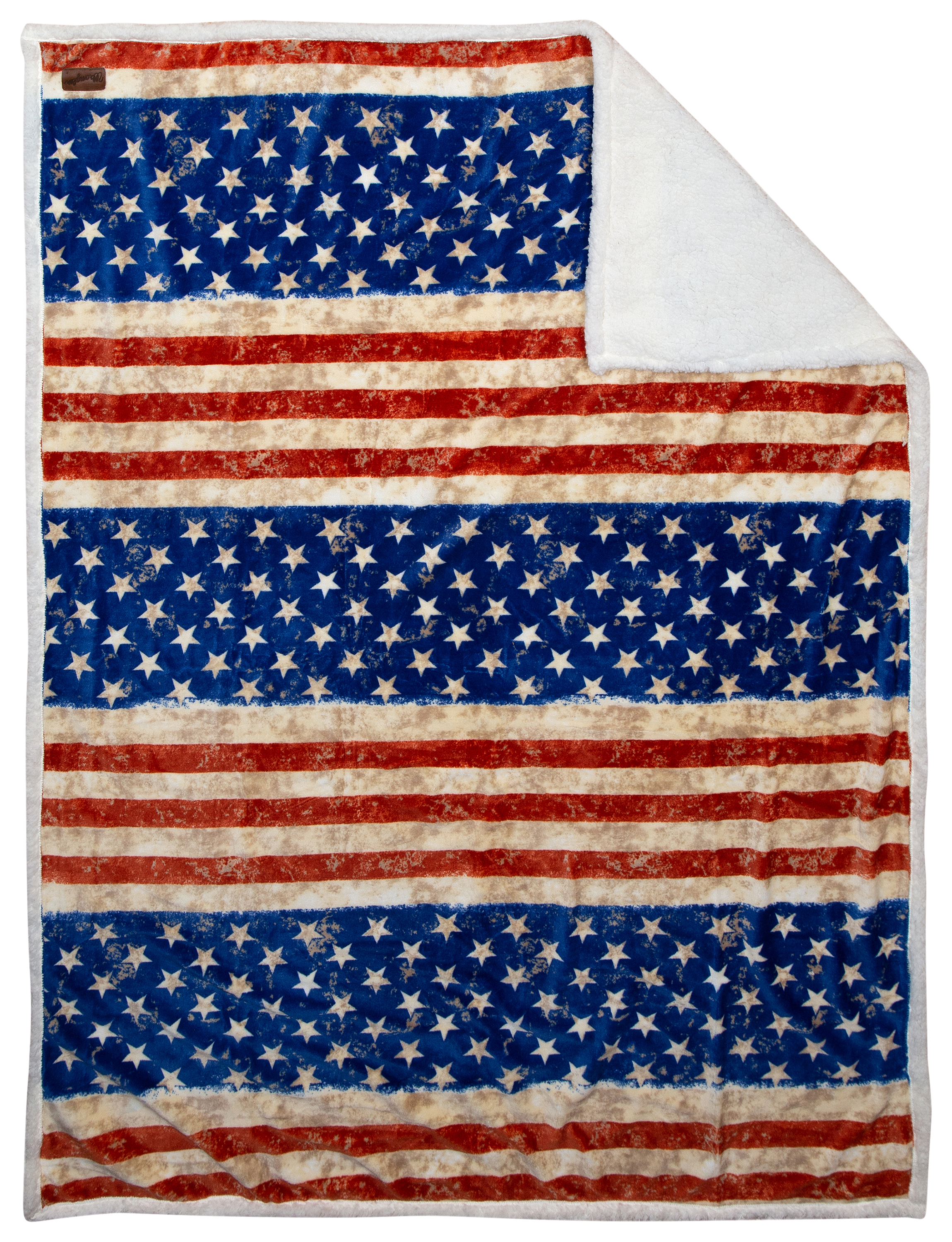 Carstens Wrangler Stars &Stripes Collection Fleece Throw