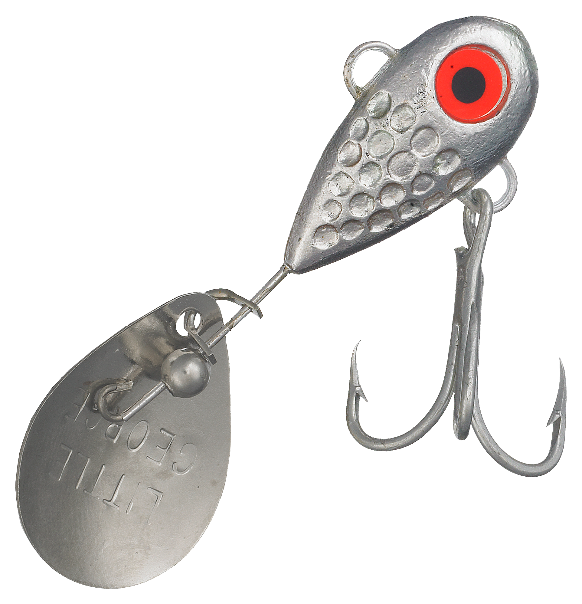 Manns Little George Spoons 1/4 oz - Hammered Chrome