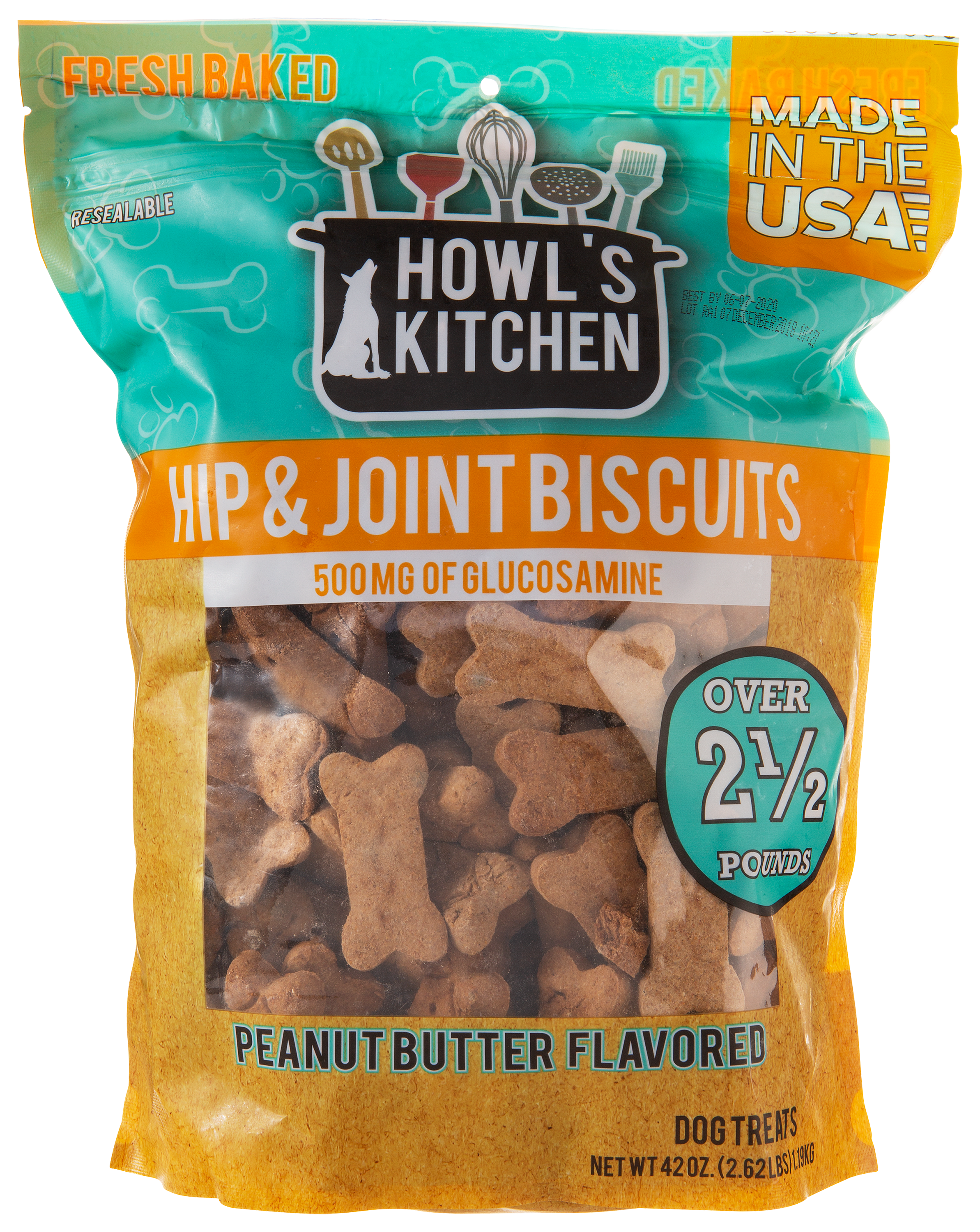 Howl's Kitchen Hip &Joint Biscuits Dog Treats - Howl's Kitchen