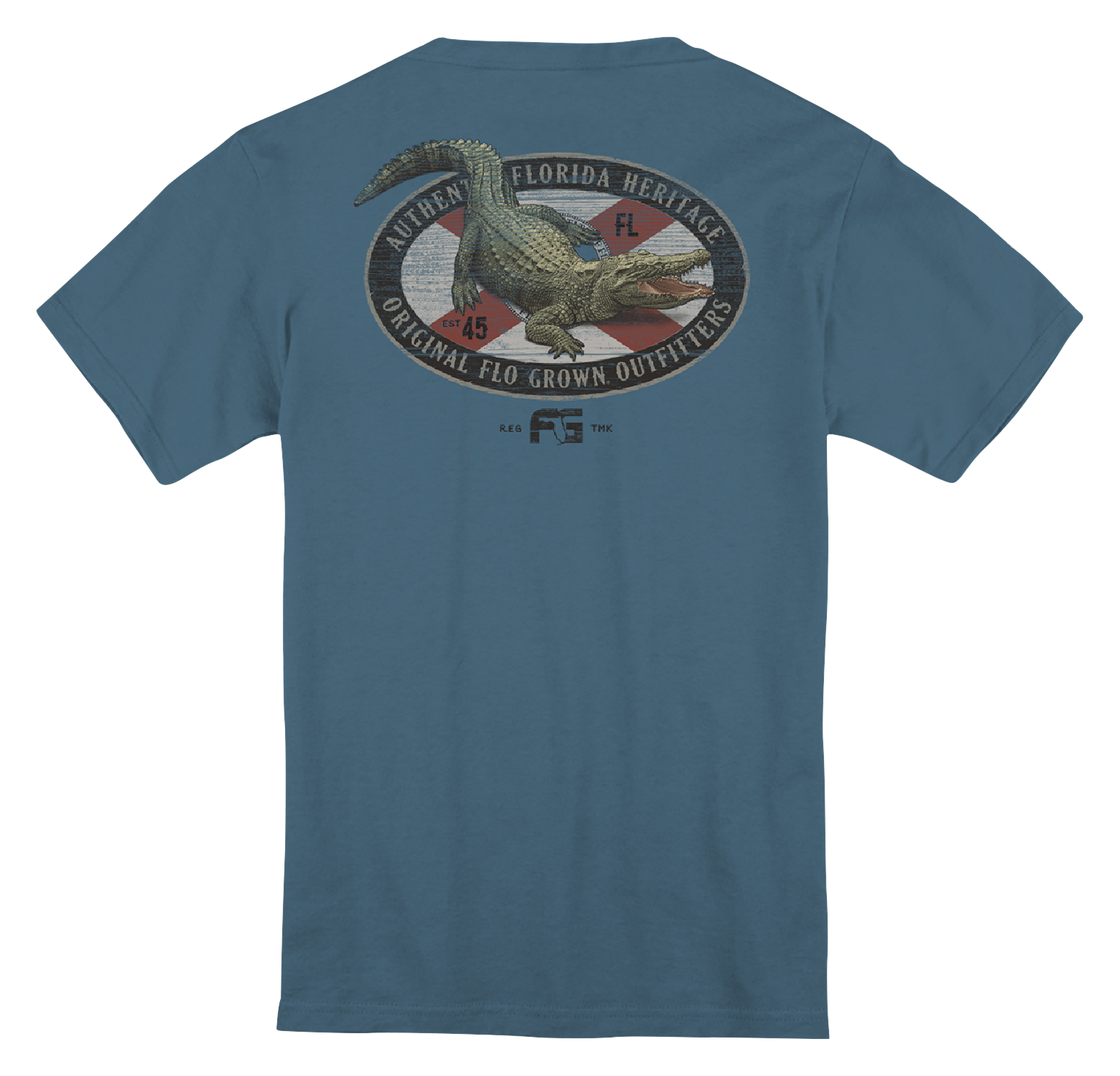 FloGrown Gator Outfitters Short-Sleeve T-Shirt for Kids - Slate - M