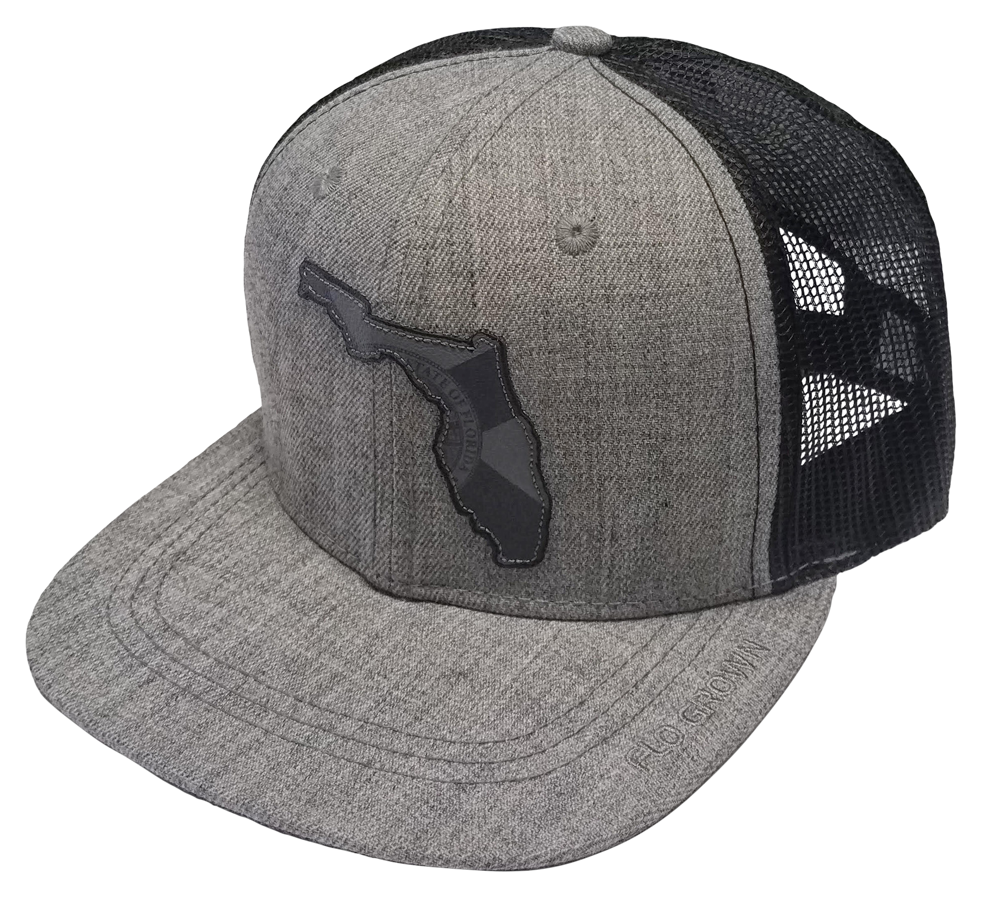 FloGrown Florida Leather Patch Hat