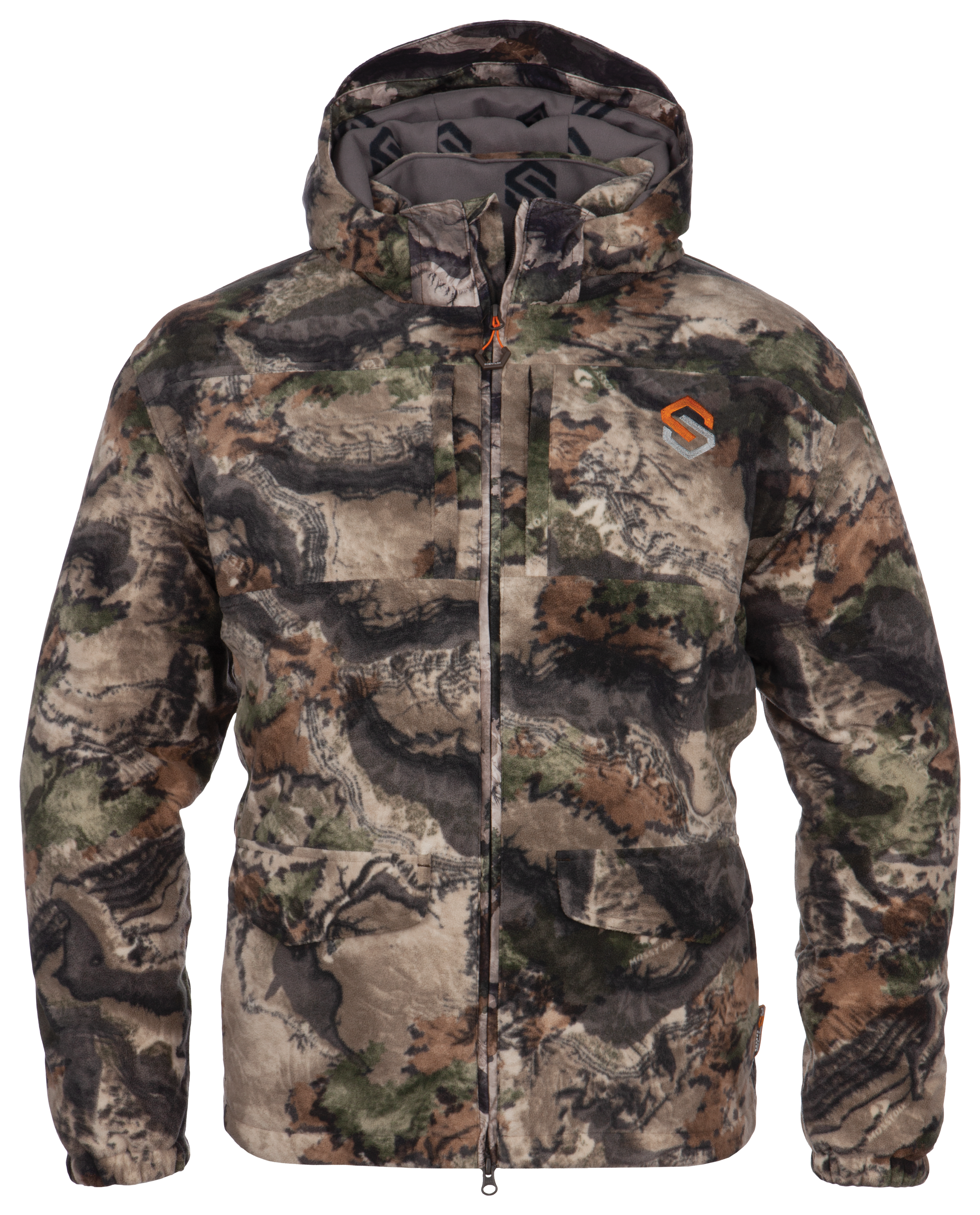 ScentLok BE:1 Fortress Parka for Men - Mossy Oak Elements Terra Gila - L