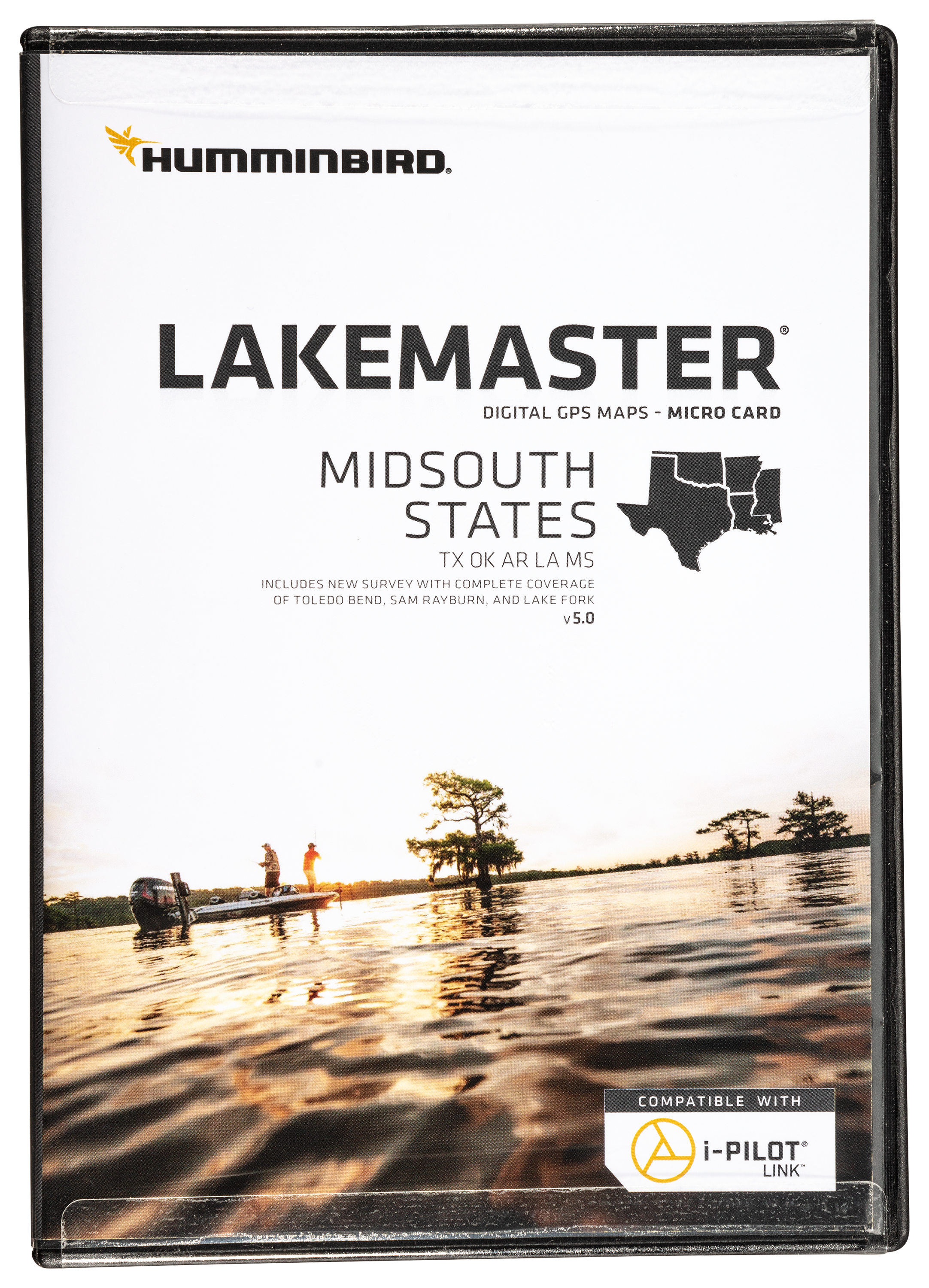 Humminbird LakeMaster microSD Digital GPS Map Cards - Midsouth States V5