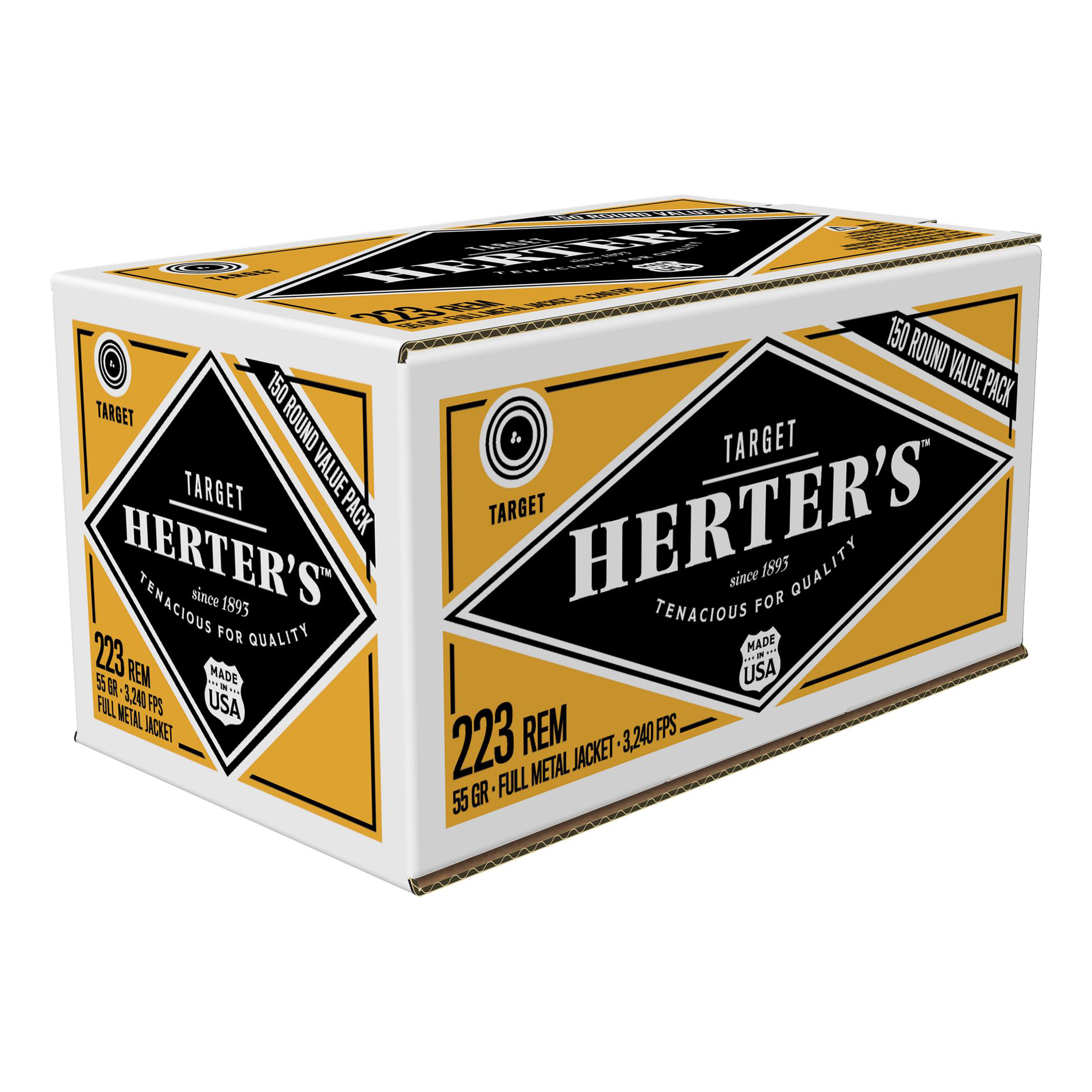 Herter's Target .223 Remington 55 Grain Centerfire Rifle Ammo