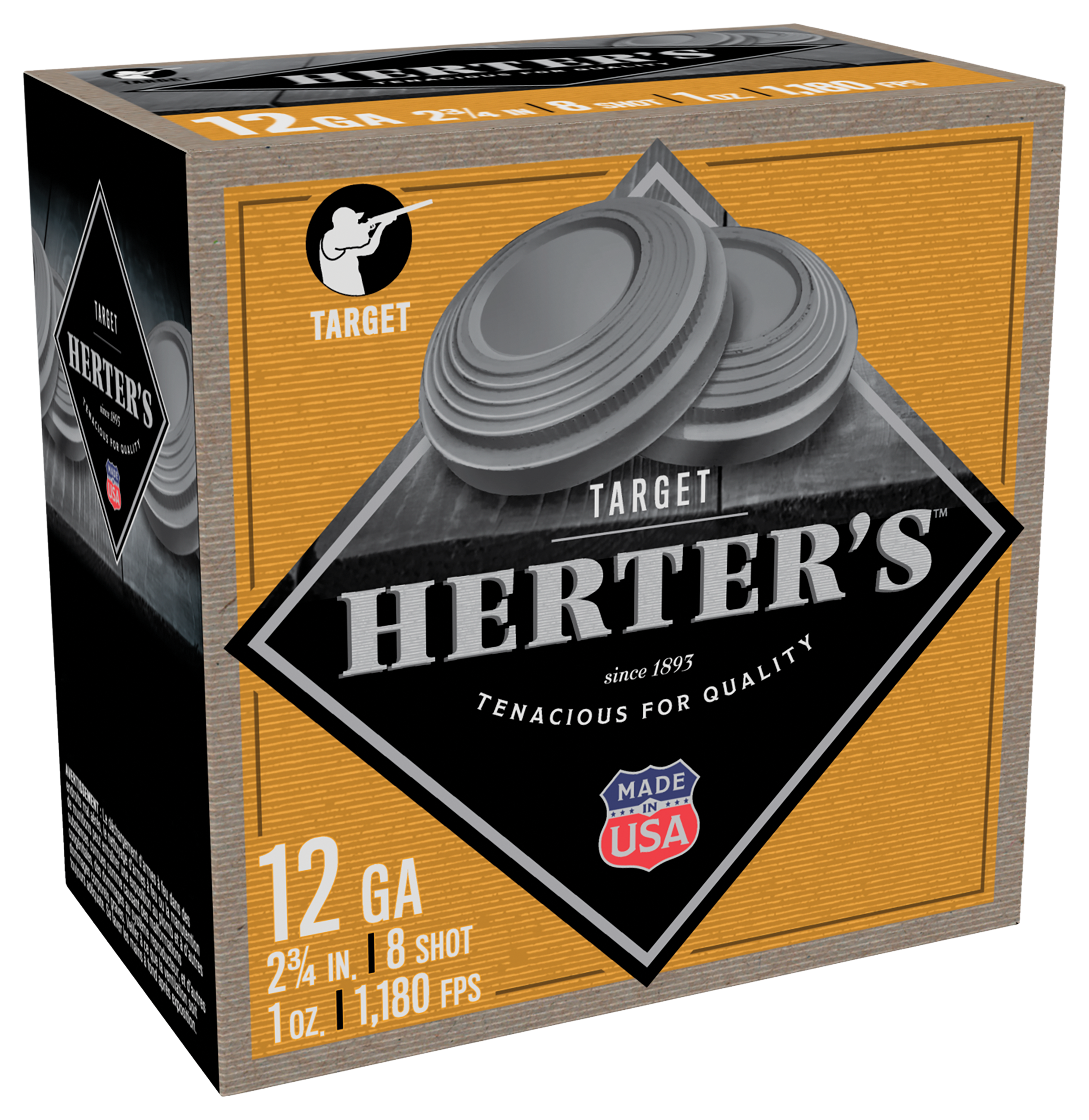 Herter's Target Shotgun Shells - 12 Gauge - #7.5 - 2.75″ - 25 Rounds - Herter's