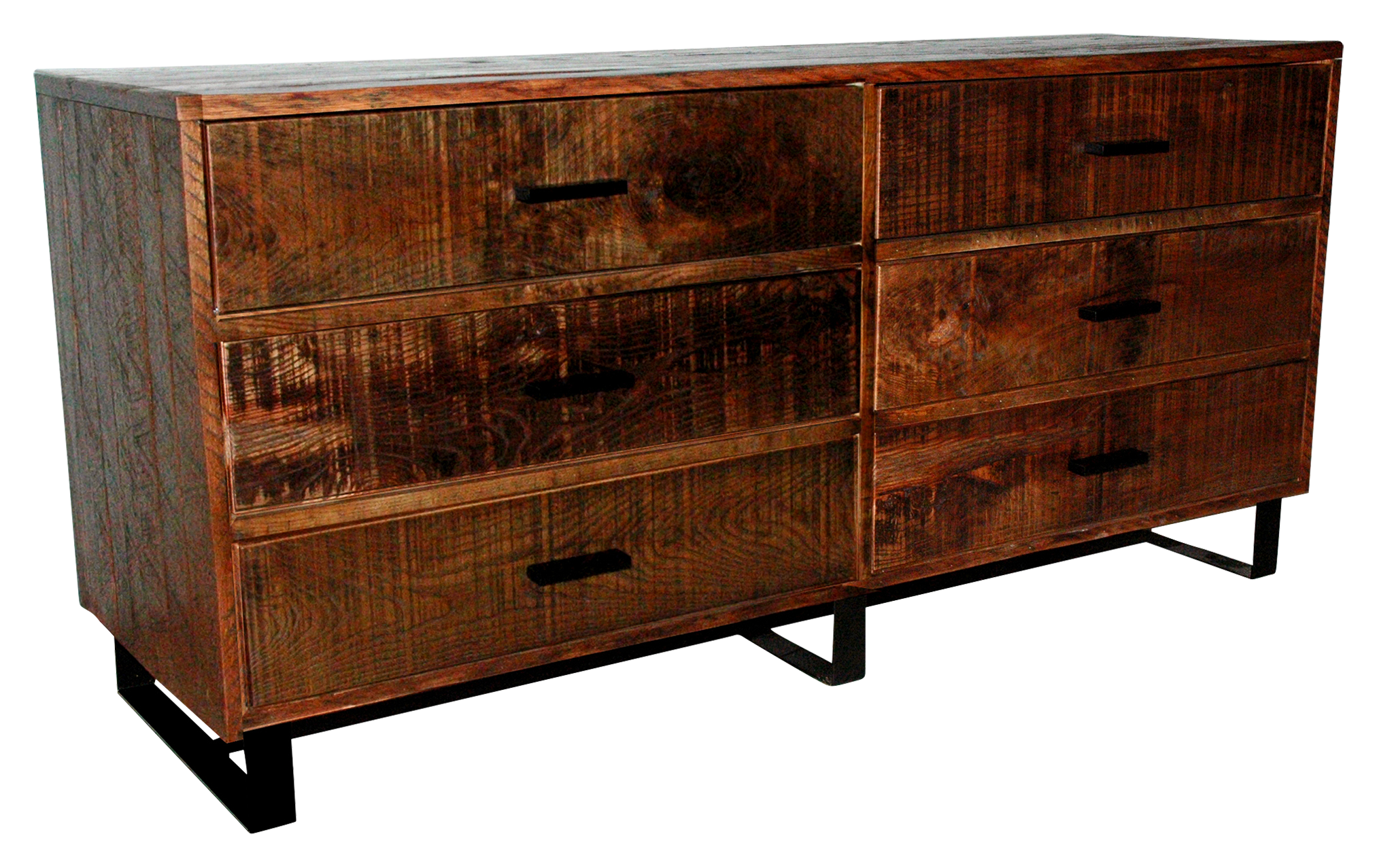Old Hickory Furniture Brooklyn Reclaimed Furniture Collection 6-Drawer Doub