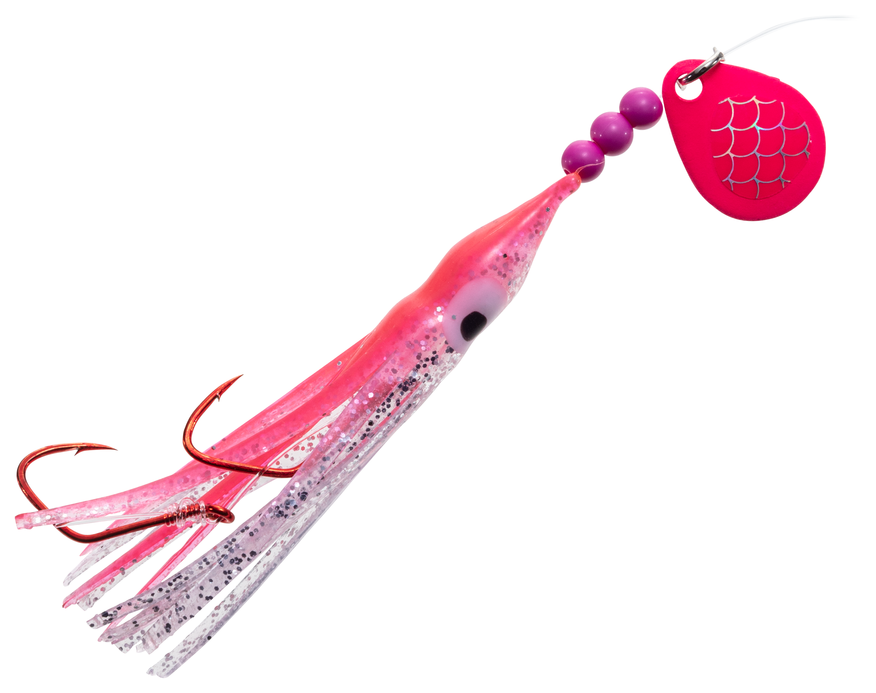 Christensons Lake Shore Tackle Colorado Spinner Squid Rig - Kinky Pink