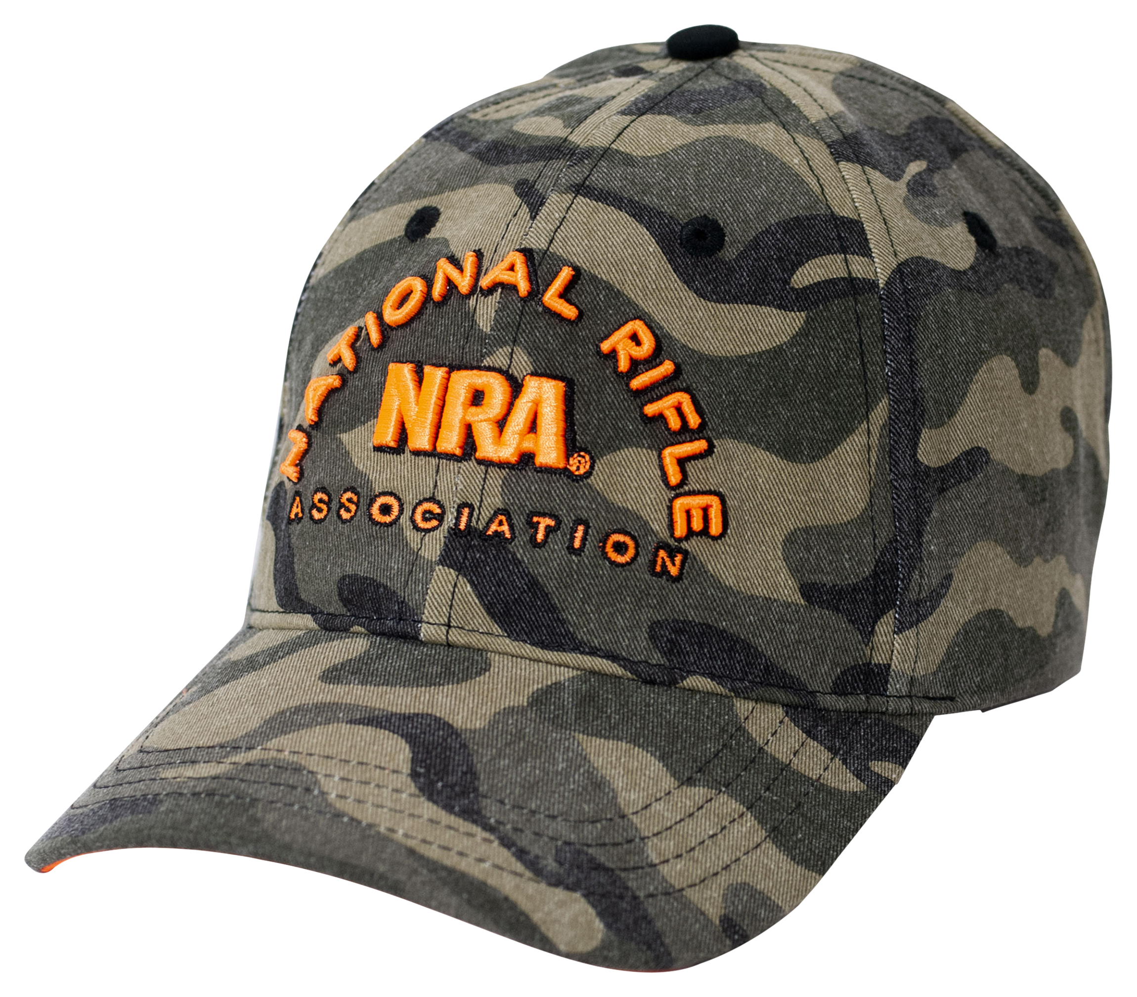 NRA Embroidered Logo Camo Cap