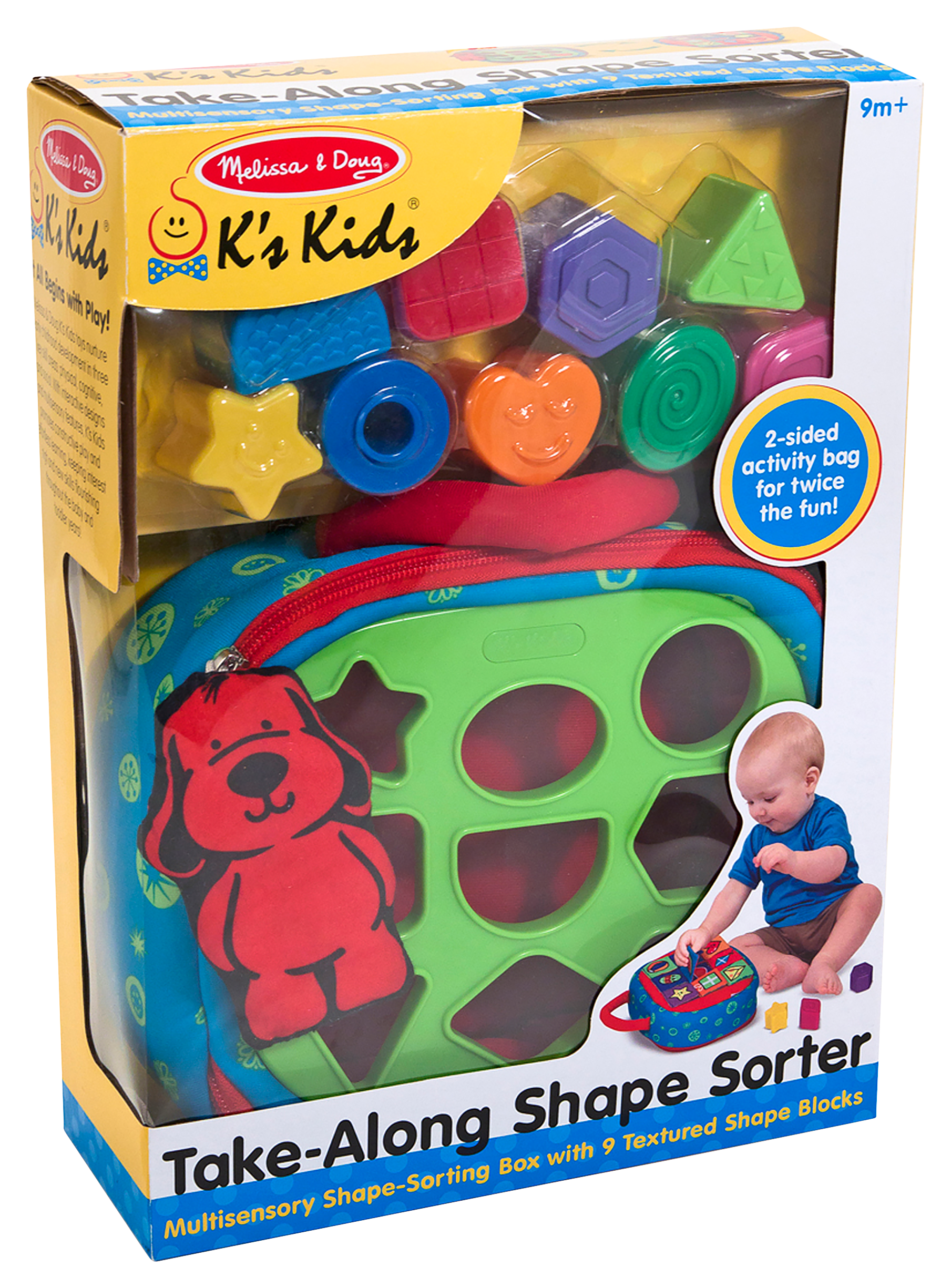 Melissa and Doug Take-Along Shape Sorter Toy for Babies and Toddlers