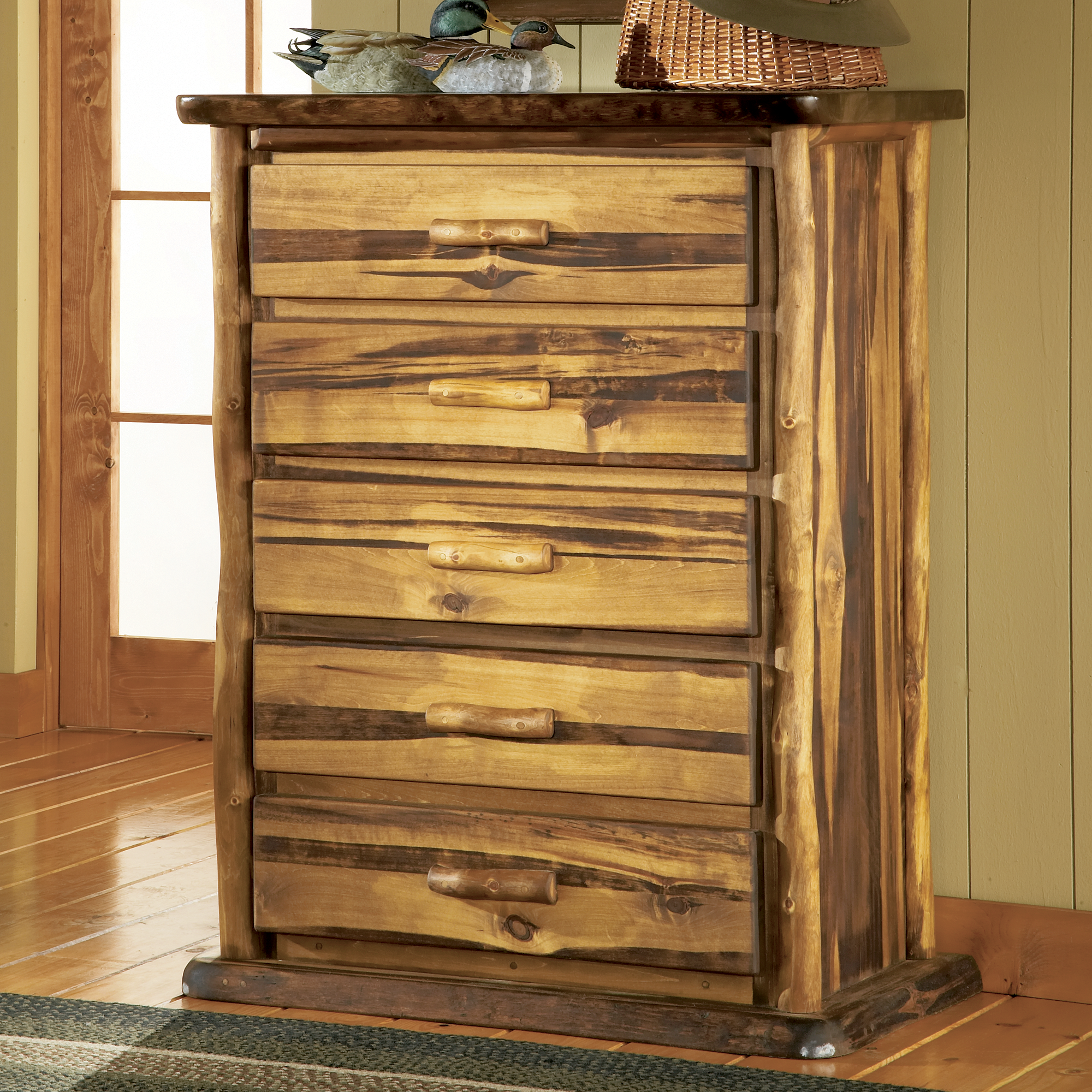 Mountain Woods Furniture Bronze Series Five-Drawer Chest