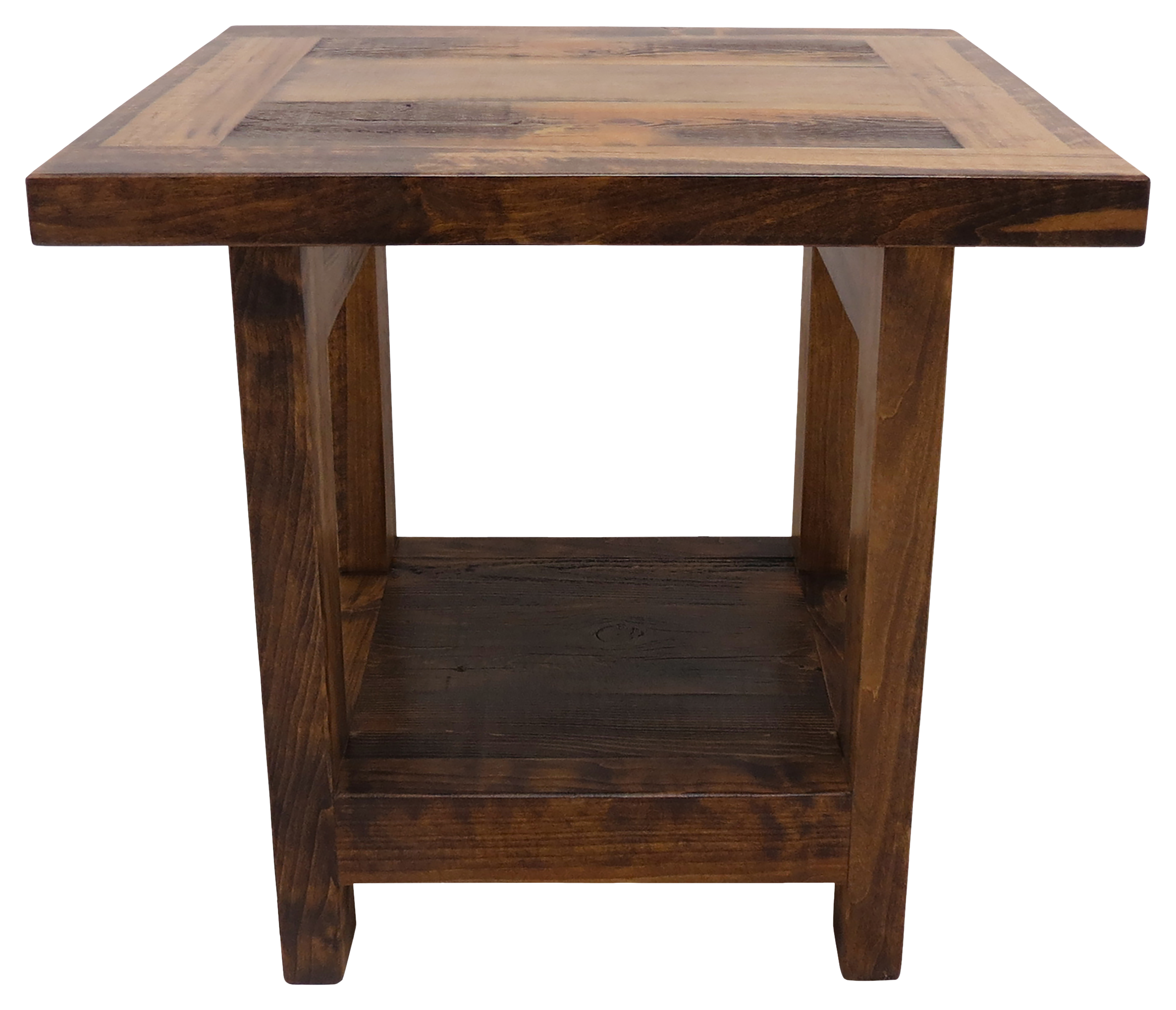 Mountain Woods Furniture Wyoming Collection Rustic Wood End Table