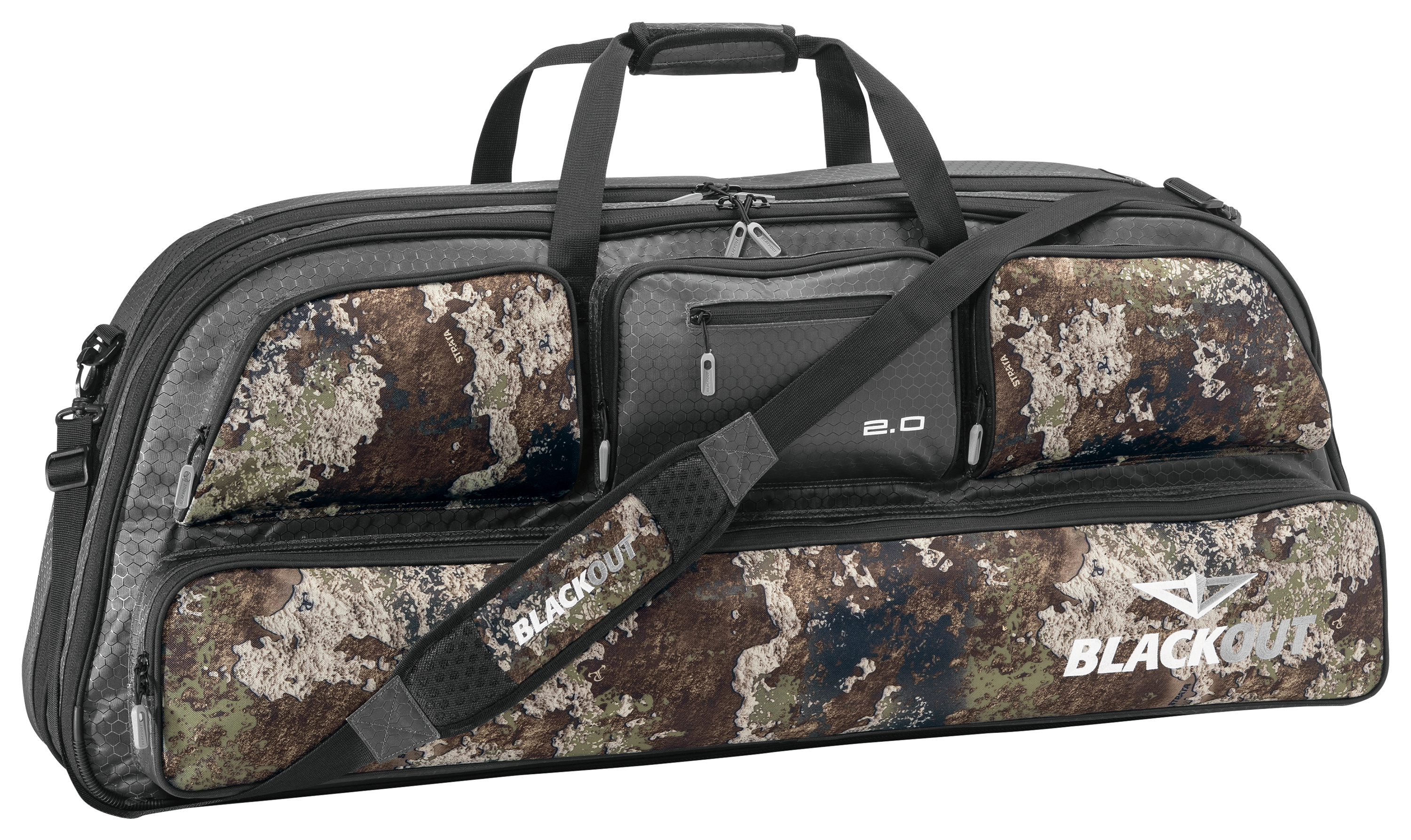 BlackOut 2.0 Double Compound Bow Case - TrueTimber Strata/Tan - BlackOut