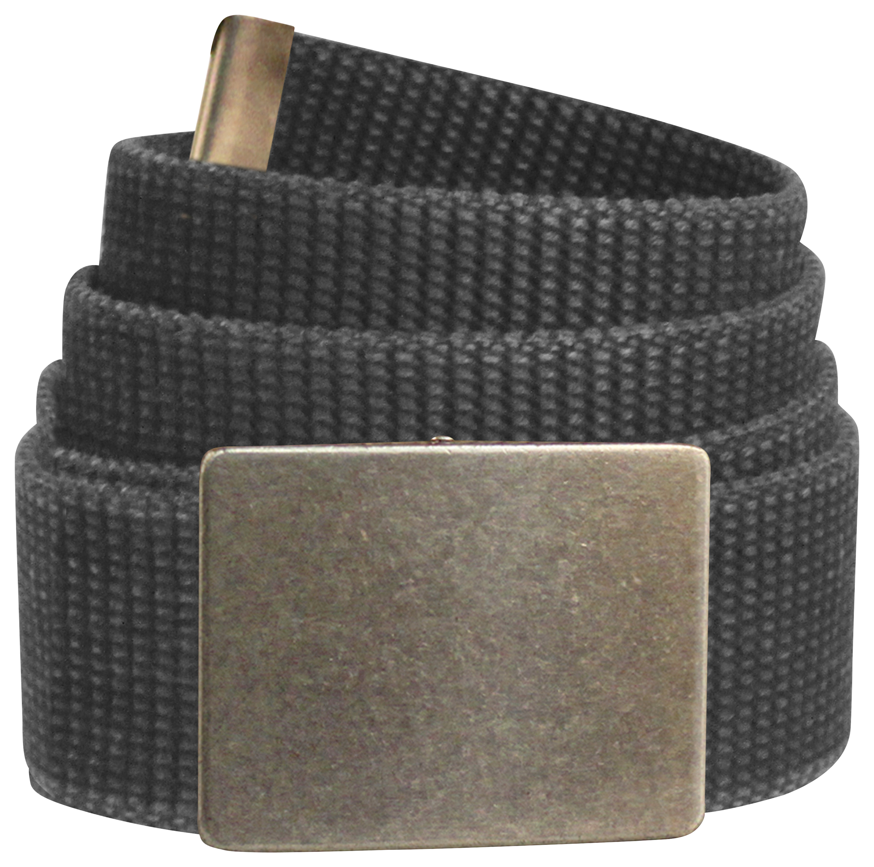 Bison Designs Gridiron Buckle Belt for Men - Distressed Charcoal - L