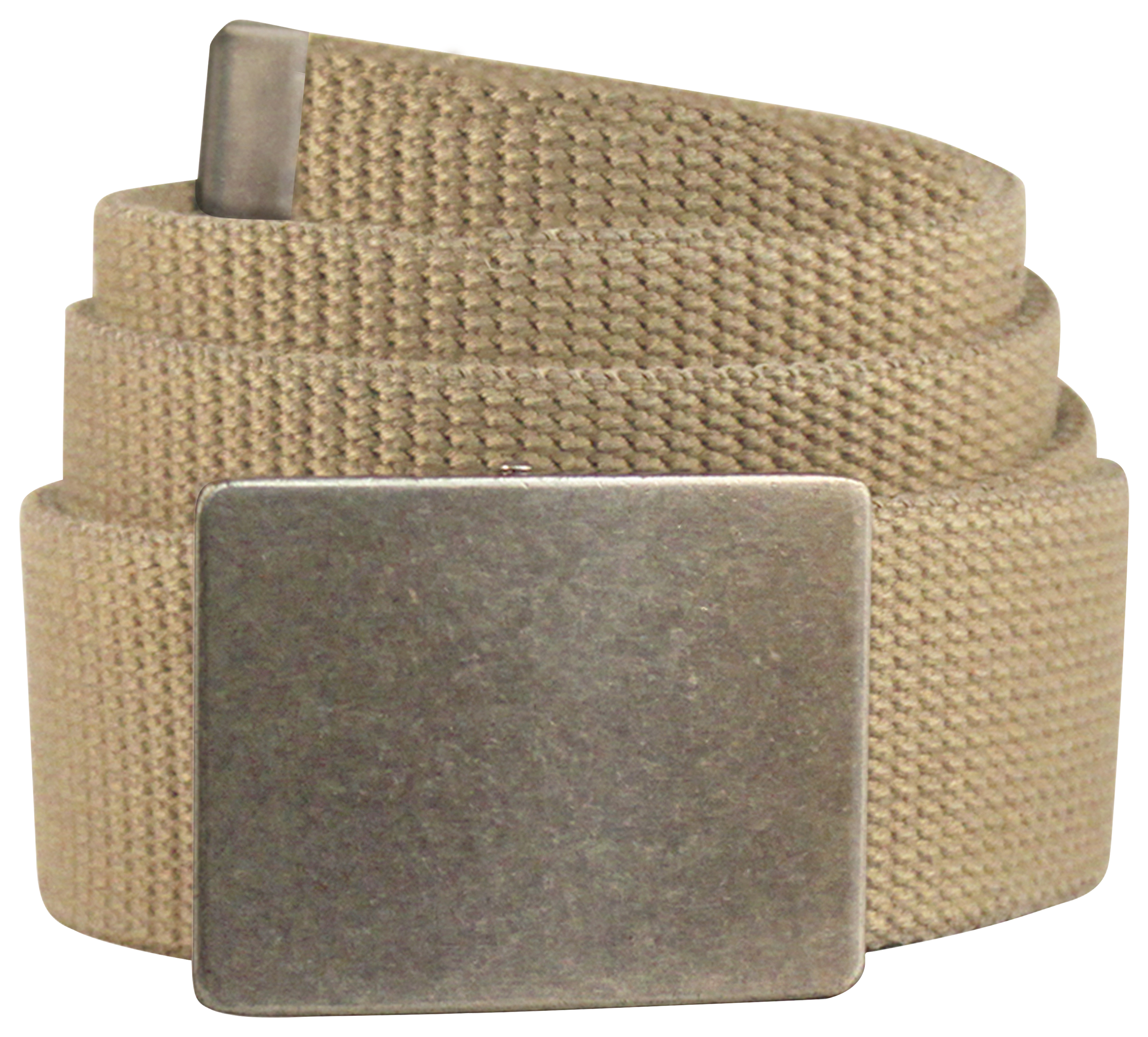 Bison Designs Gridiron Buckle Belt for Men - Distressed Khaki - XL