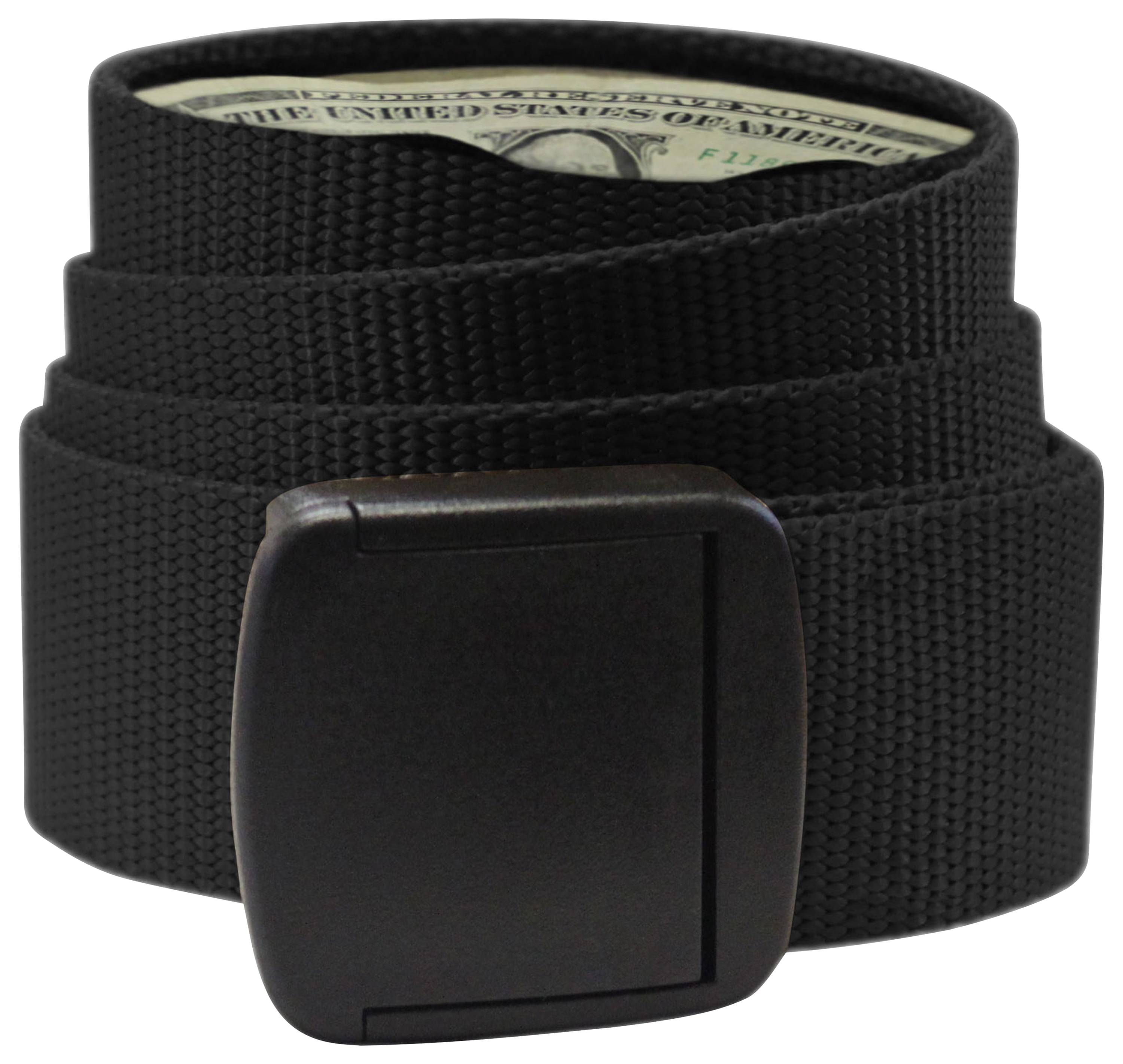 Bison Designs T Lock Money Belt for Men - Black - M