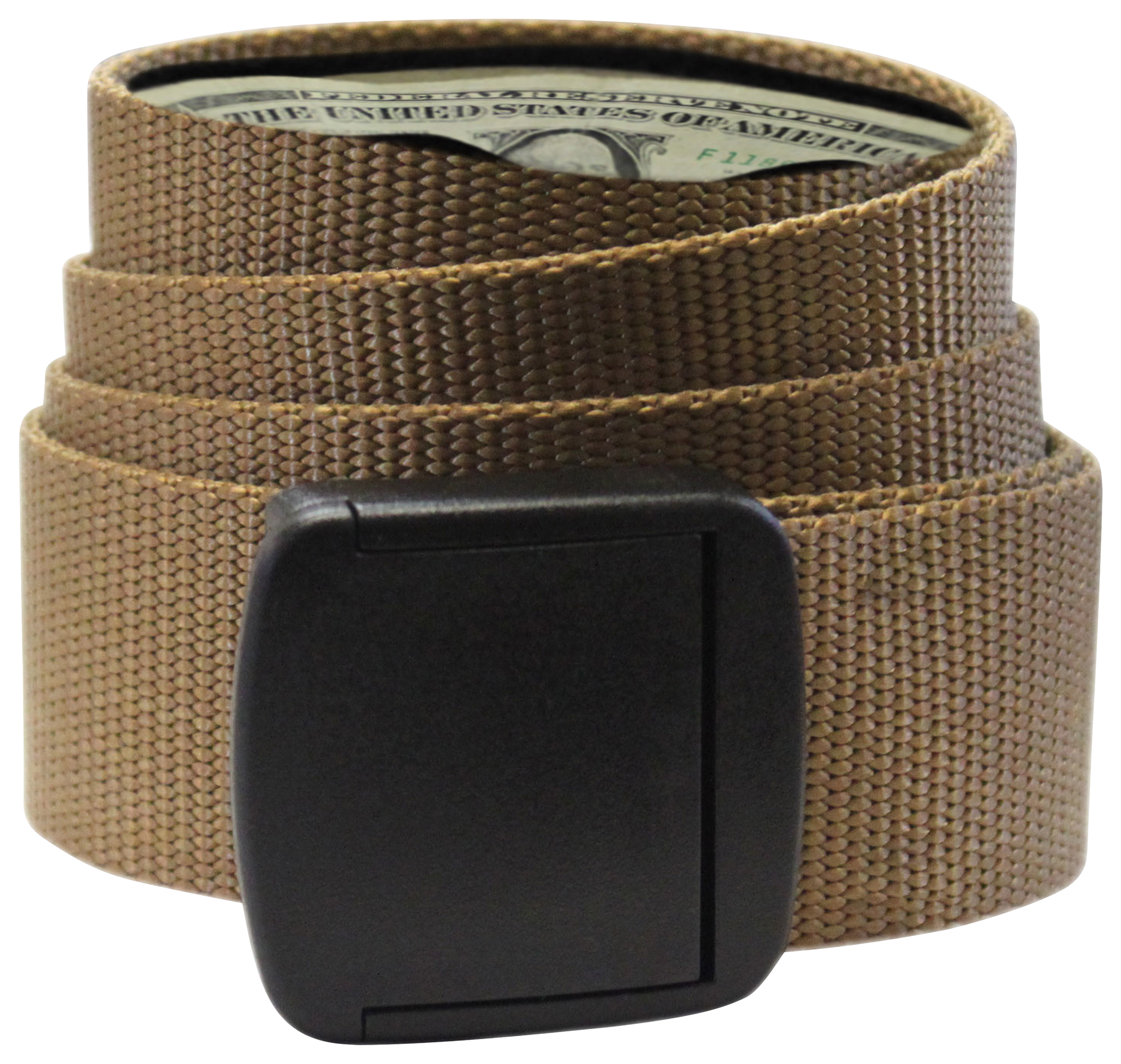 Bison Designs T Lock Money Belt for Men - Coyote Brown - L