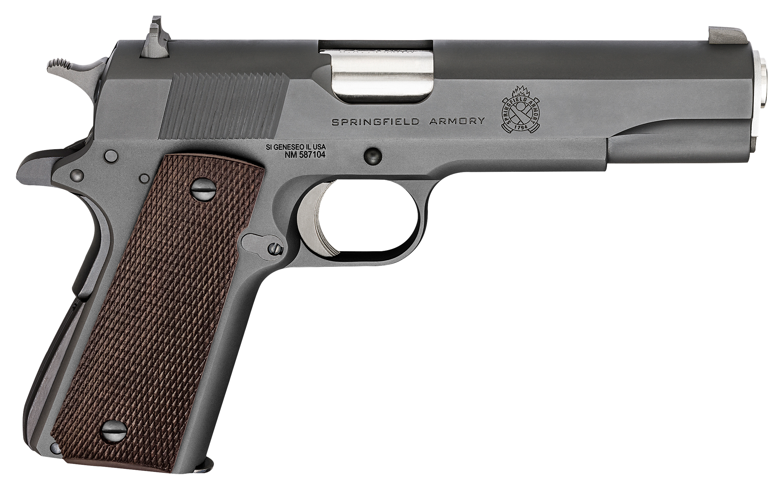 Springfield Armory Defend Your Legacy Series 1911 MilSpec SemiAuto Pistol  Forged Carbon Steel  Black