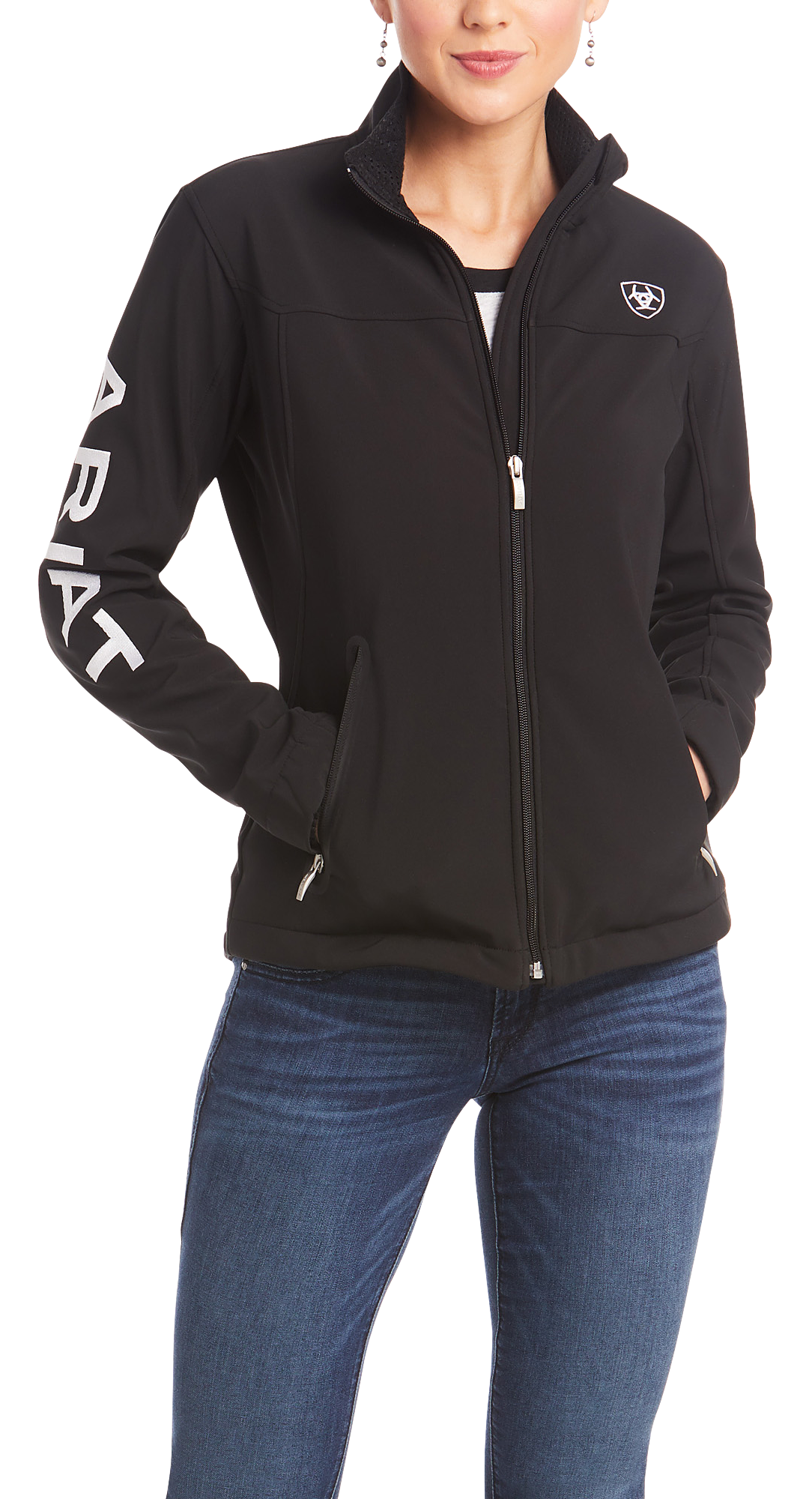 Ariat New Team Softshell Jacket for Ladies - Black - L