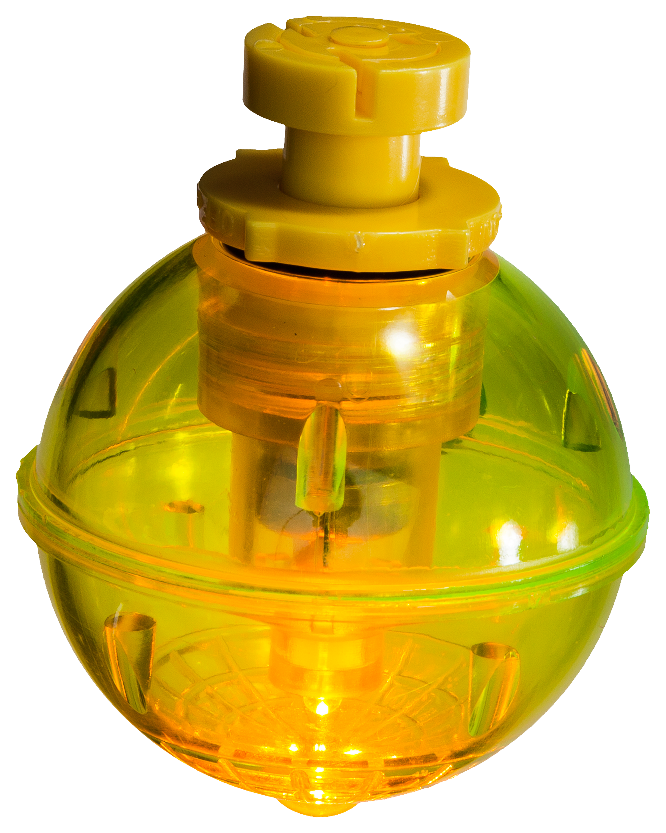Night Bobby Lighted Floats - Round - Yellow - 1-3/4