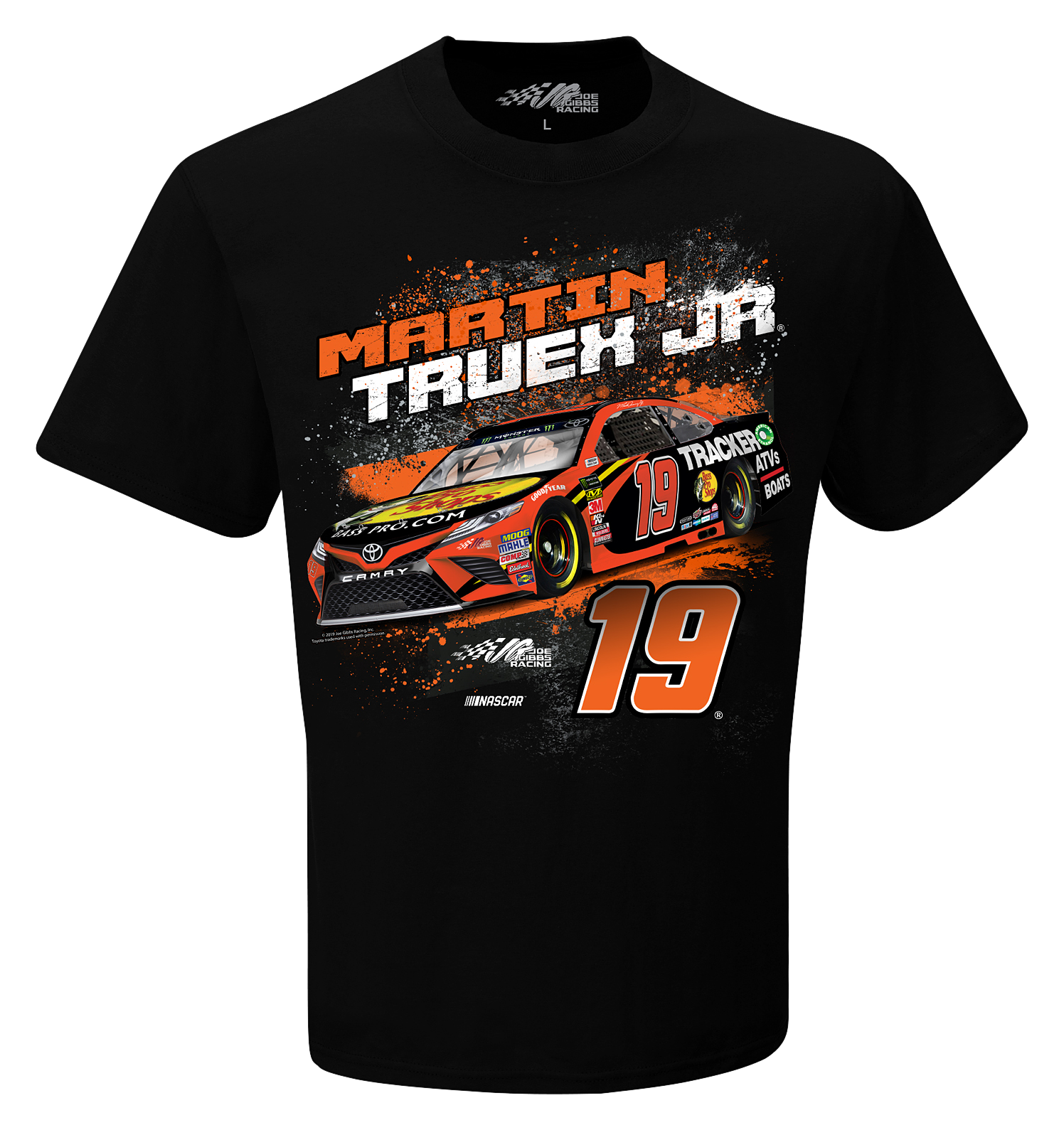Bass Pro Shops NASCAR Truex Graphic Short-Sleeve T-Shirt for Men - Black - 