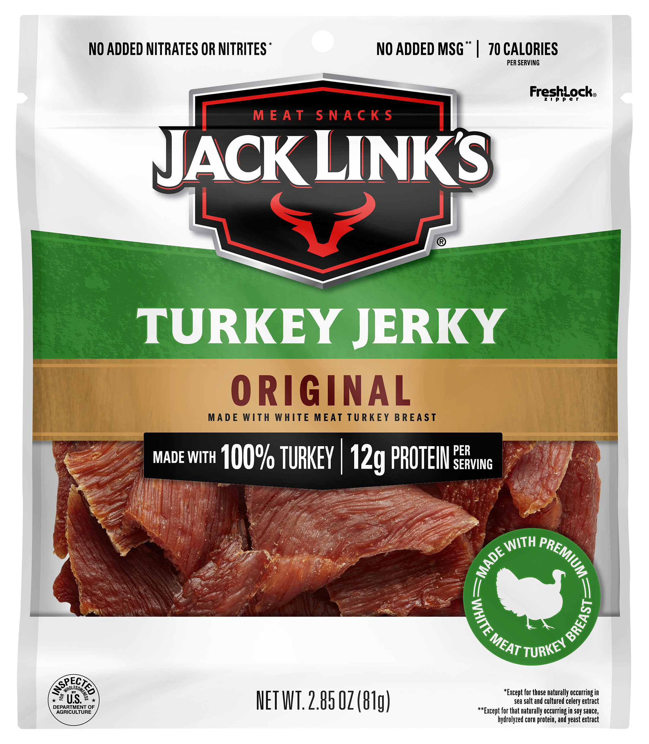 Jack Links Premium Cuts Original Turkey Jerky - 2.85 oz