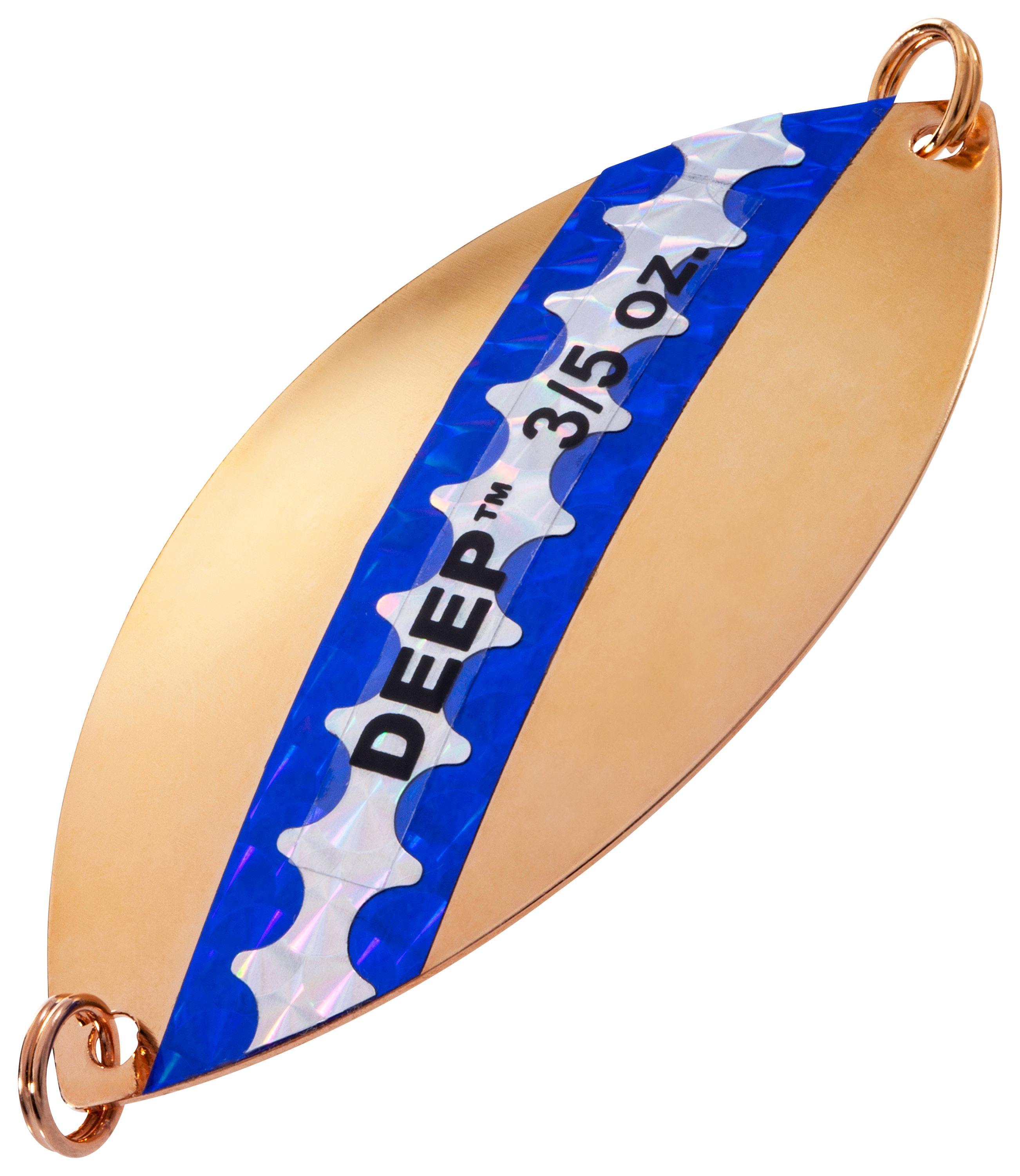 Lake Clear Wabbler - 3/5 oz. - Gold Blue Silver Tape