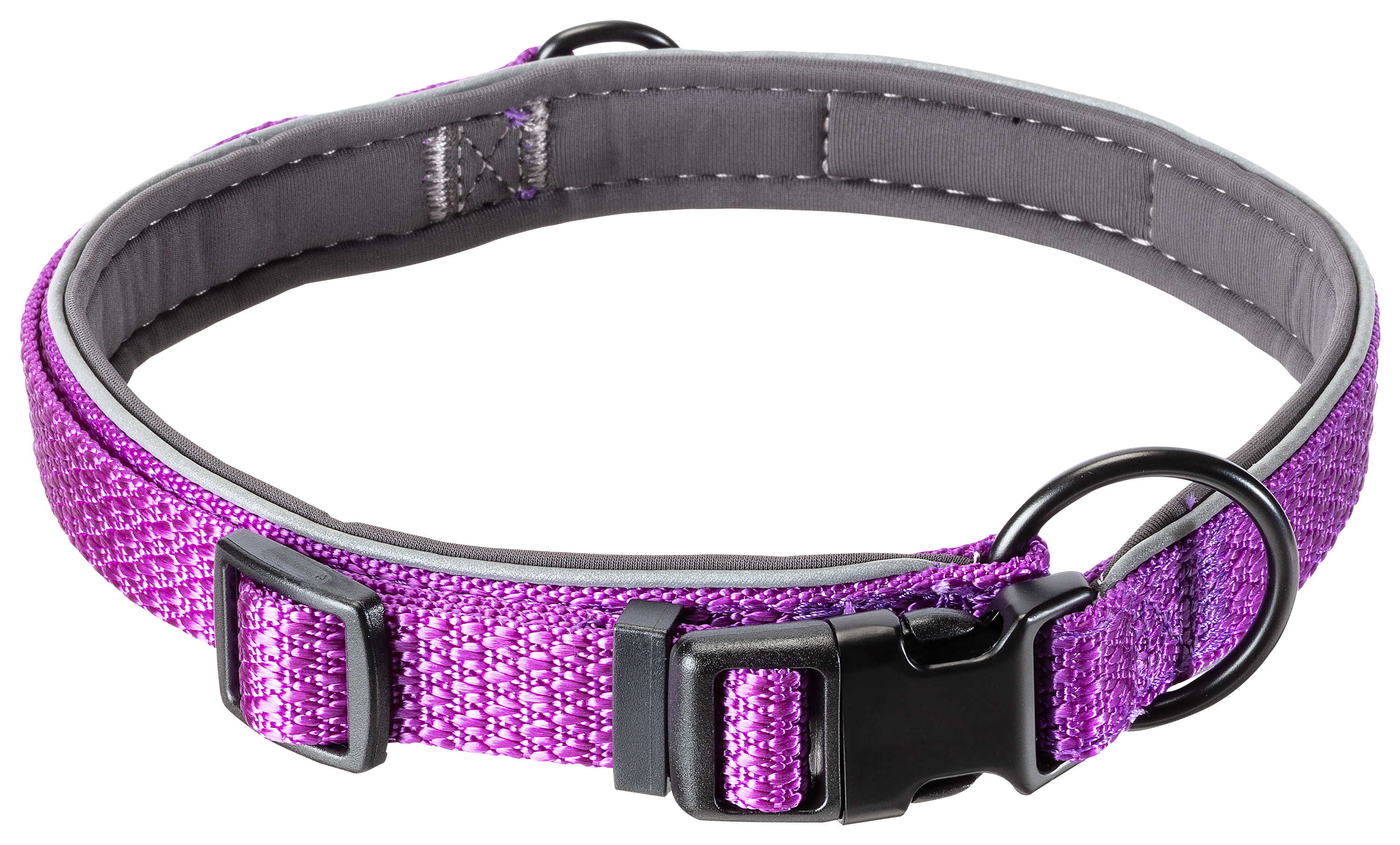 Cabela's Reflective Binding Dog Collar - Purple - 1″ x 16″-22″ - Cabela's