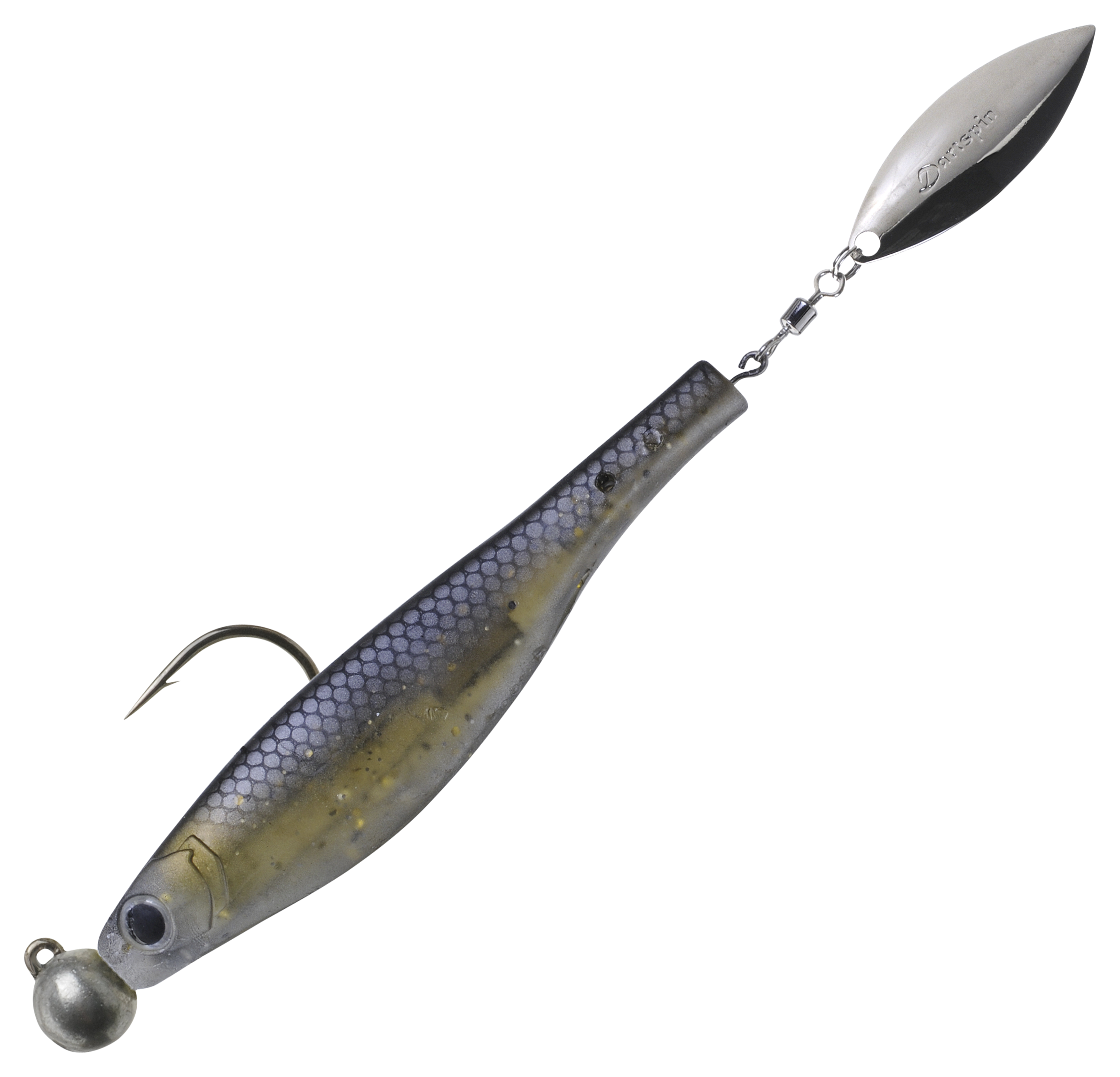 Hyperlastics Dartspin Pro Minnowbait - 1-3/5 oz. - Black Shiner